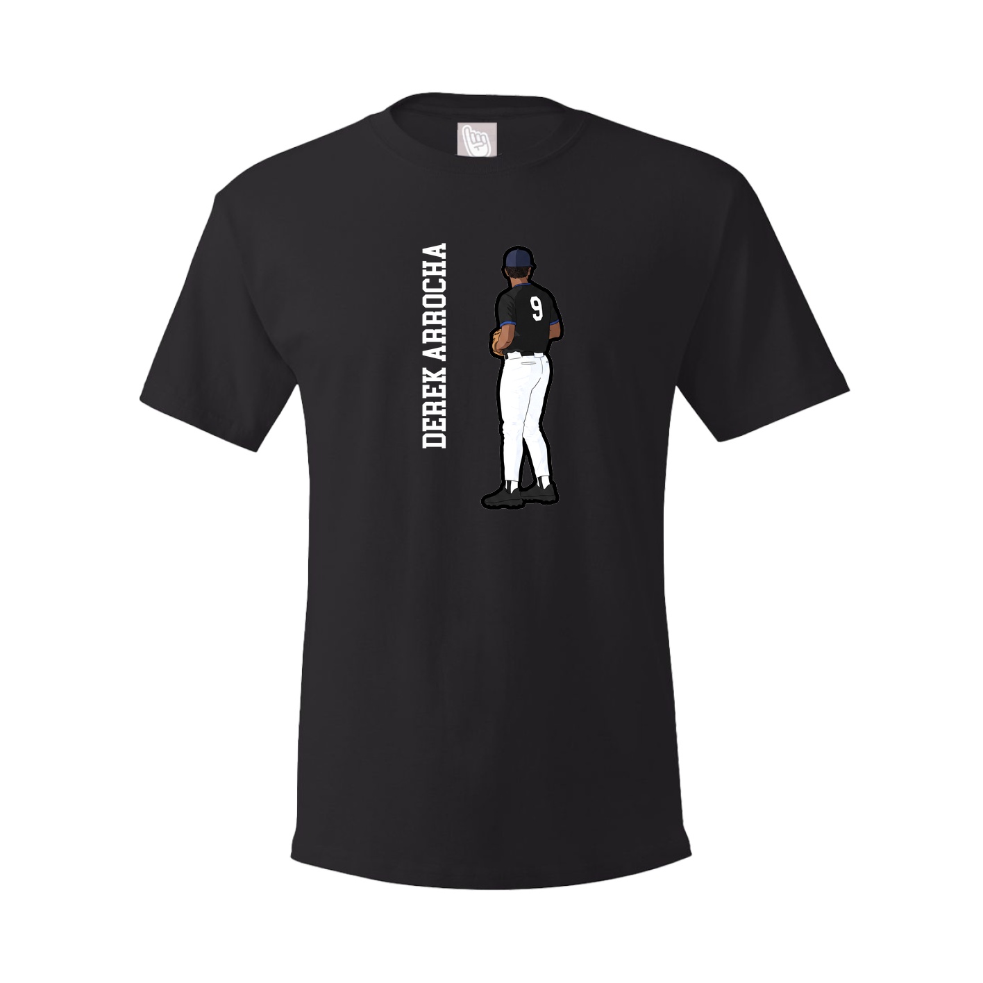 Youth Tee — Name Vertical in Black