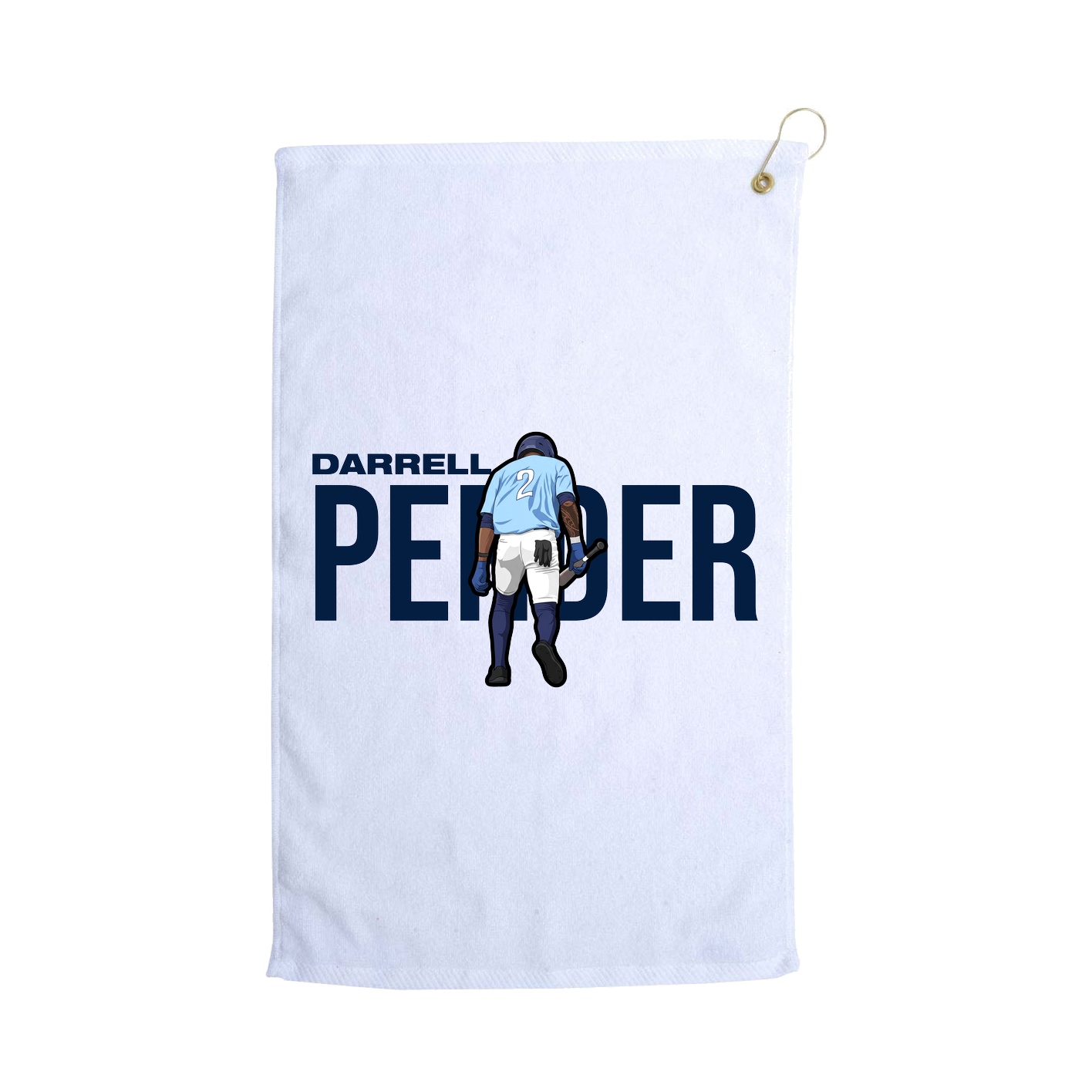 Golf Towel — Player Name in White