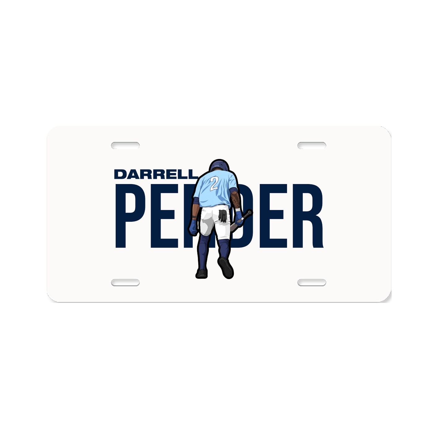 License Plate — Player Name in Classic
