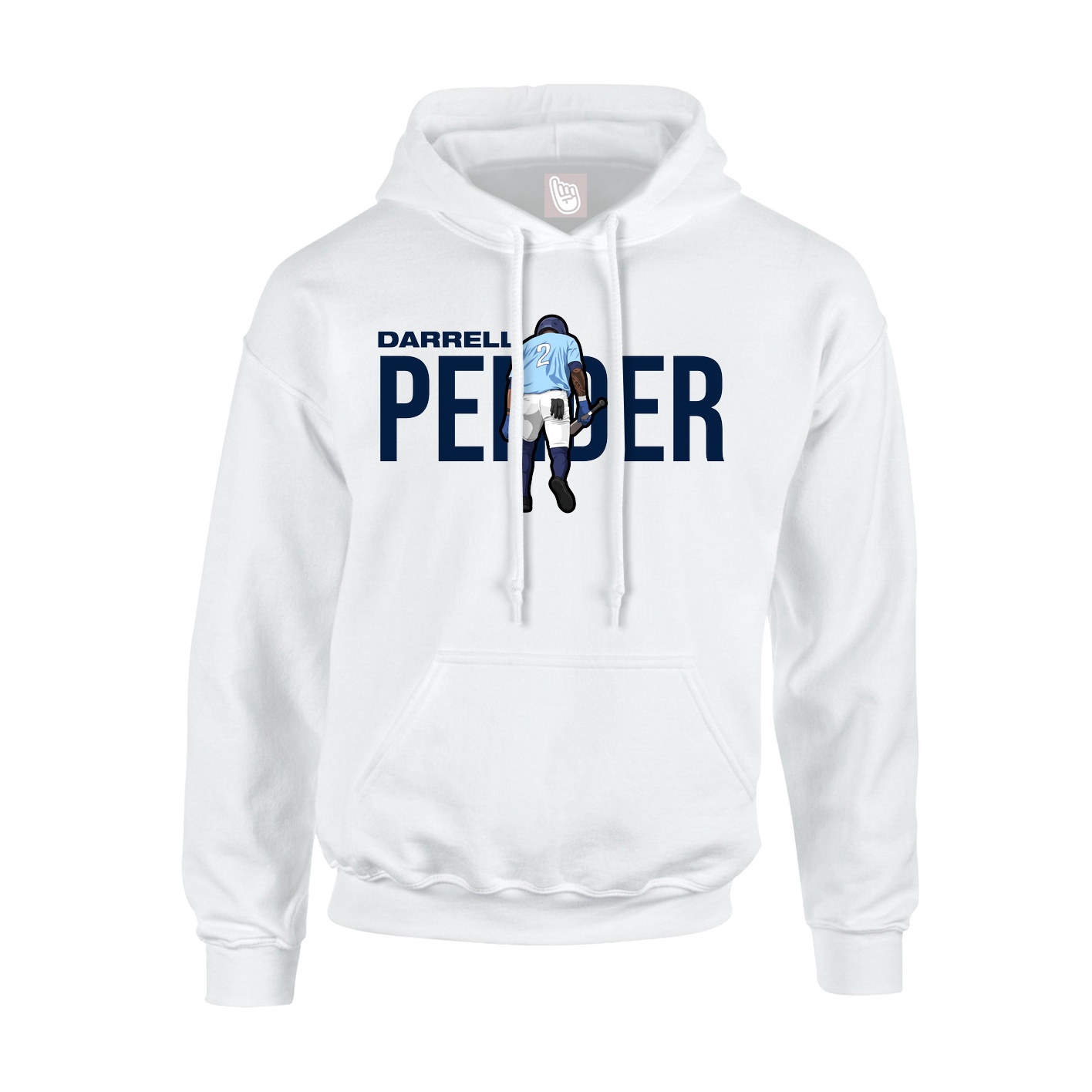 Youth Hoodie — Player Name in White