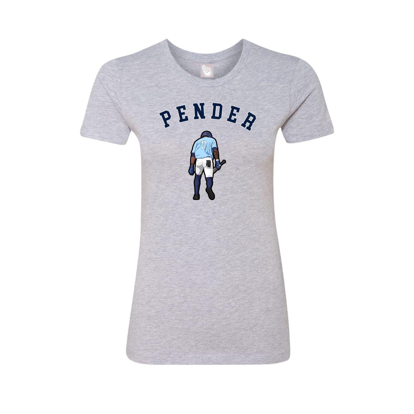 Fitted Women's Tee — Shirsey Arch in Grey