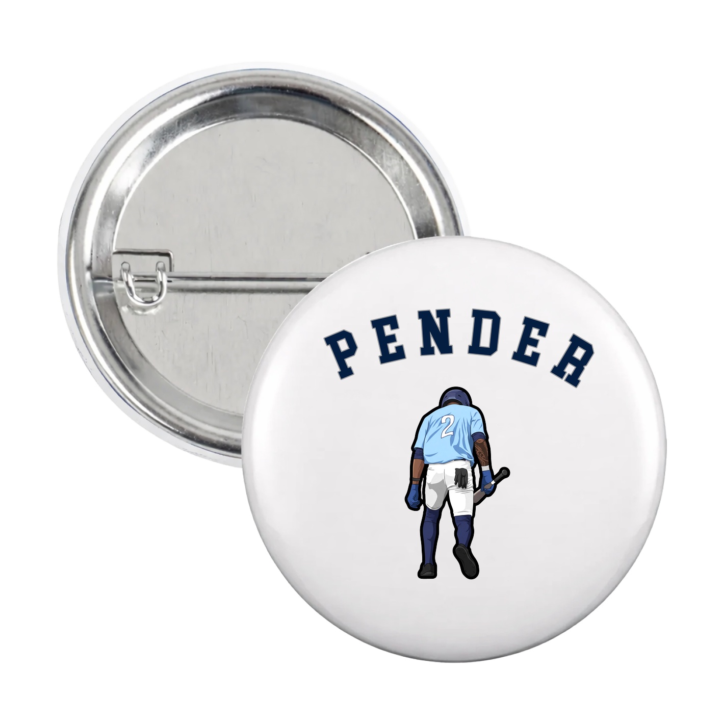 Game Day Button — Shirsey Arch in White