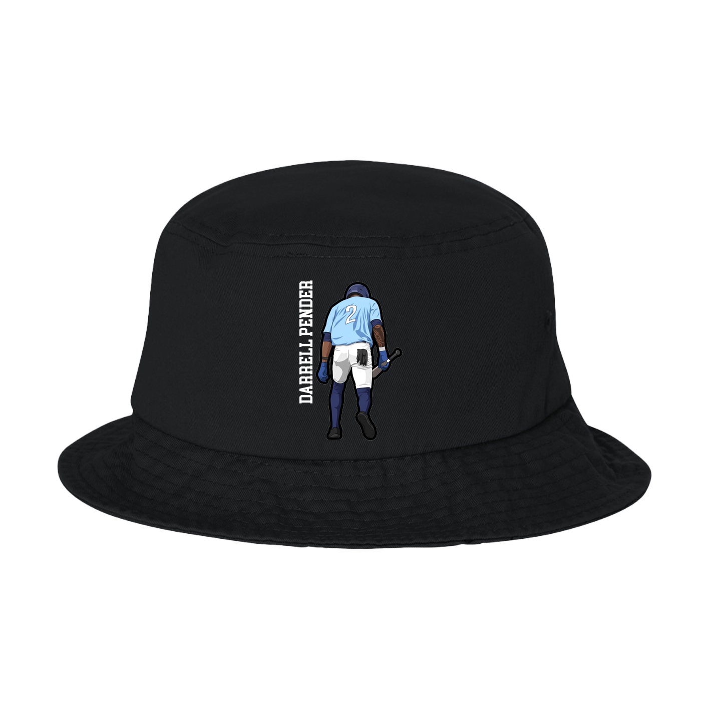 Bucket Cap — Name Vertical in Black
