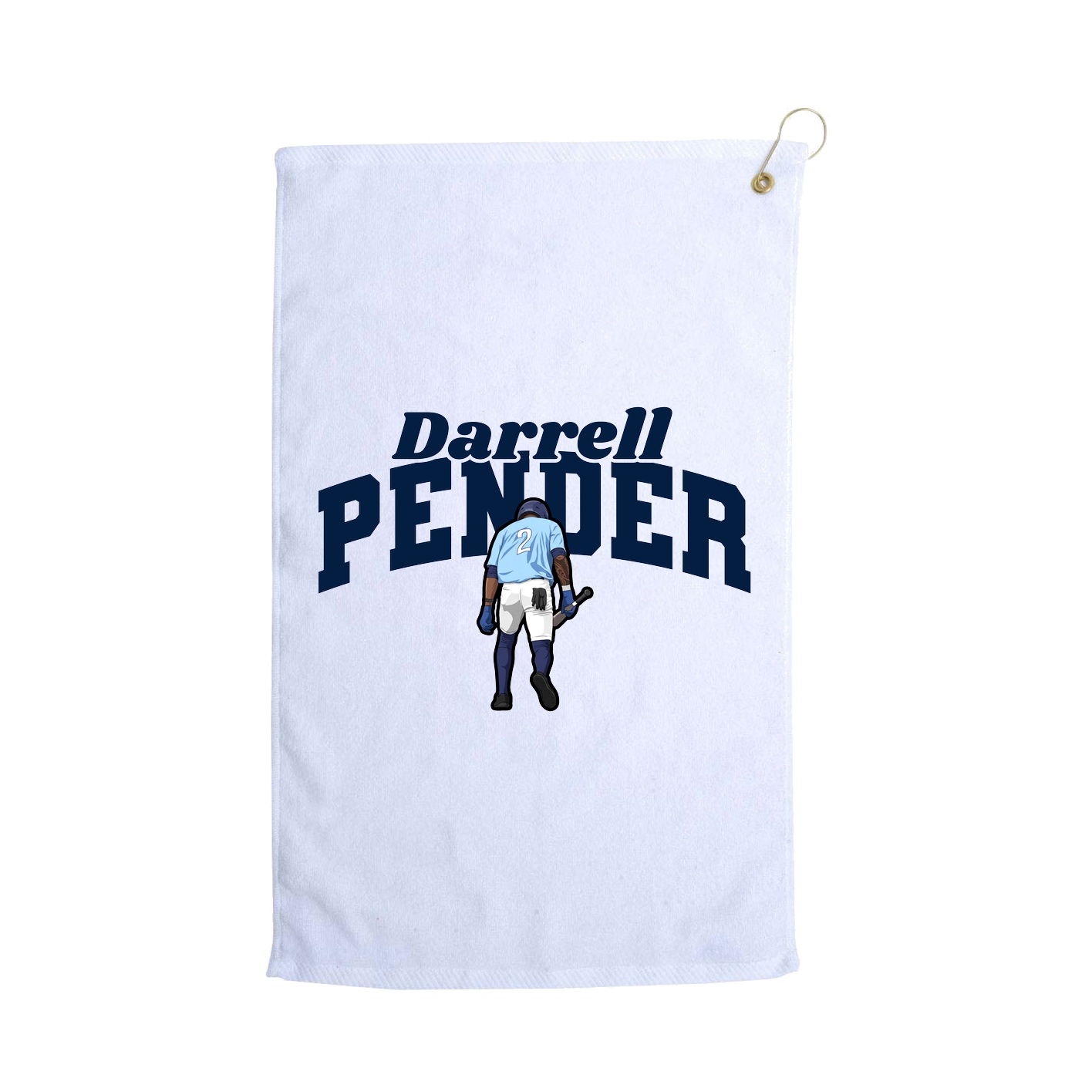 Golf Towel — Signature Arch in White