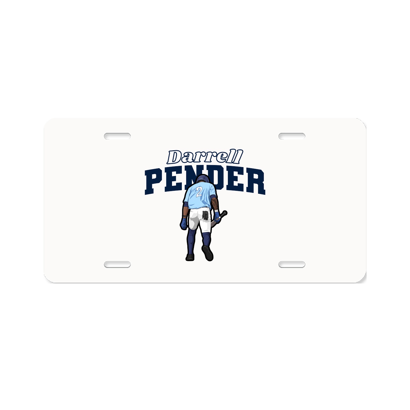 License Plate — Name Arch in Classic