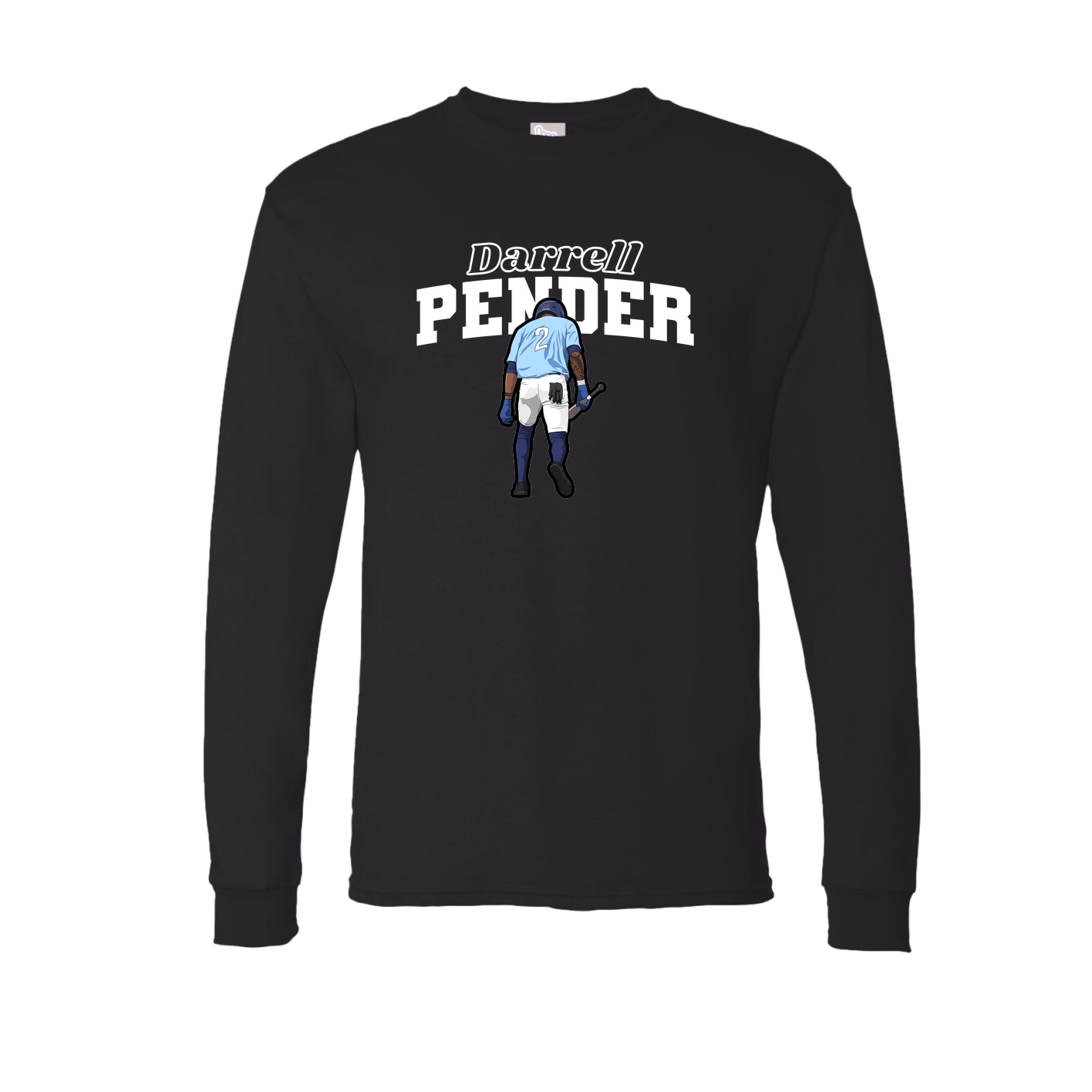 Long Sleeve Tee — Name Arch in Black