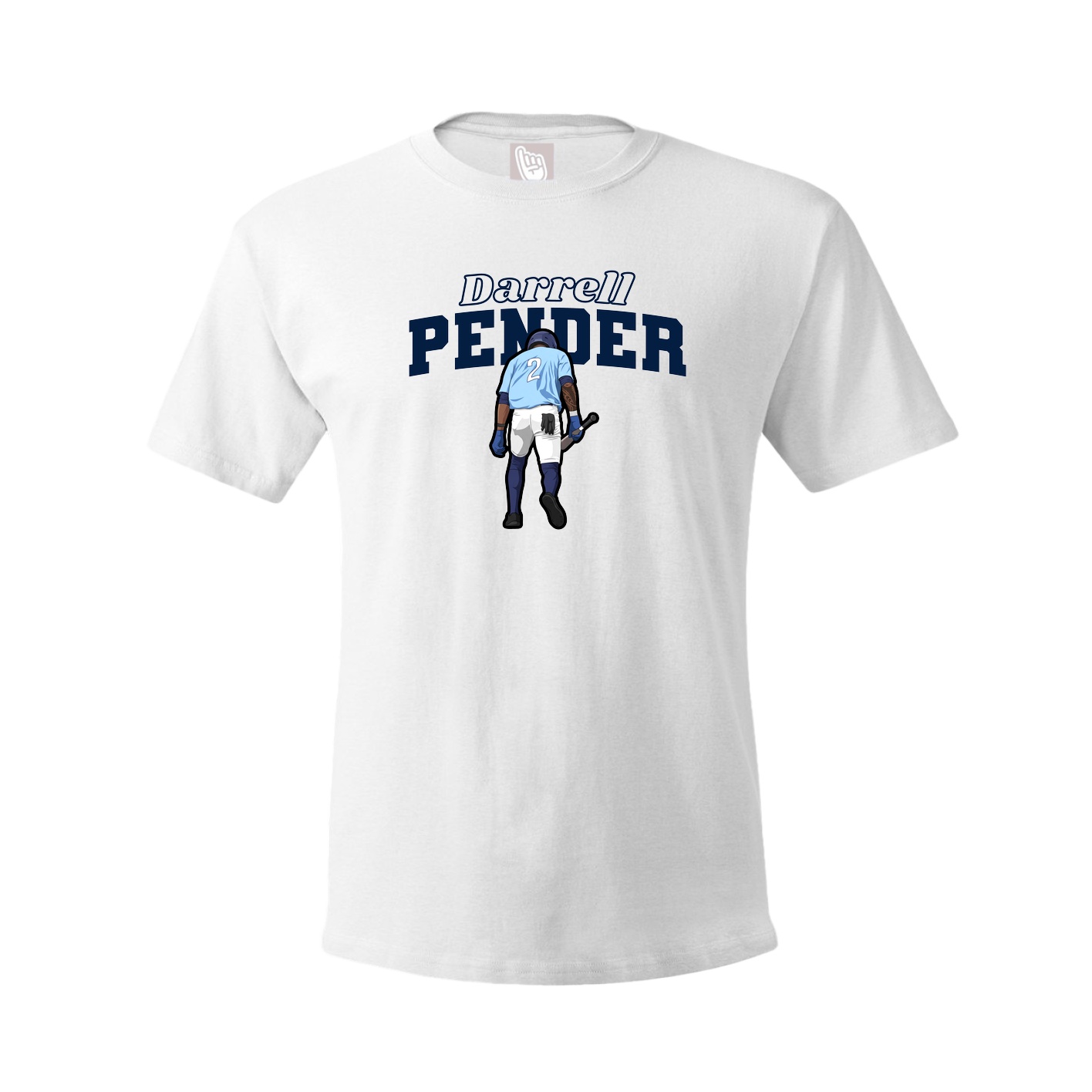 Youth Tee — Name Arch in White