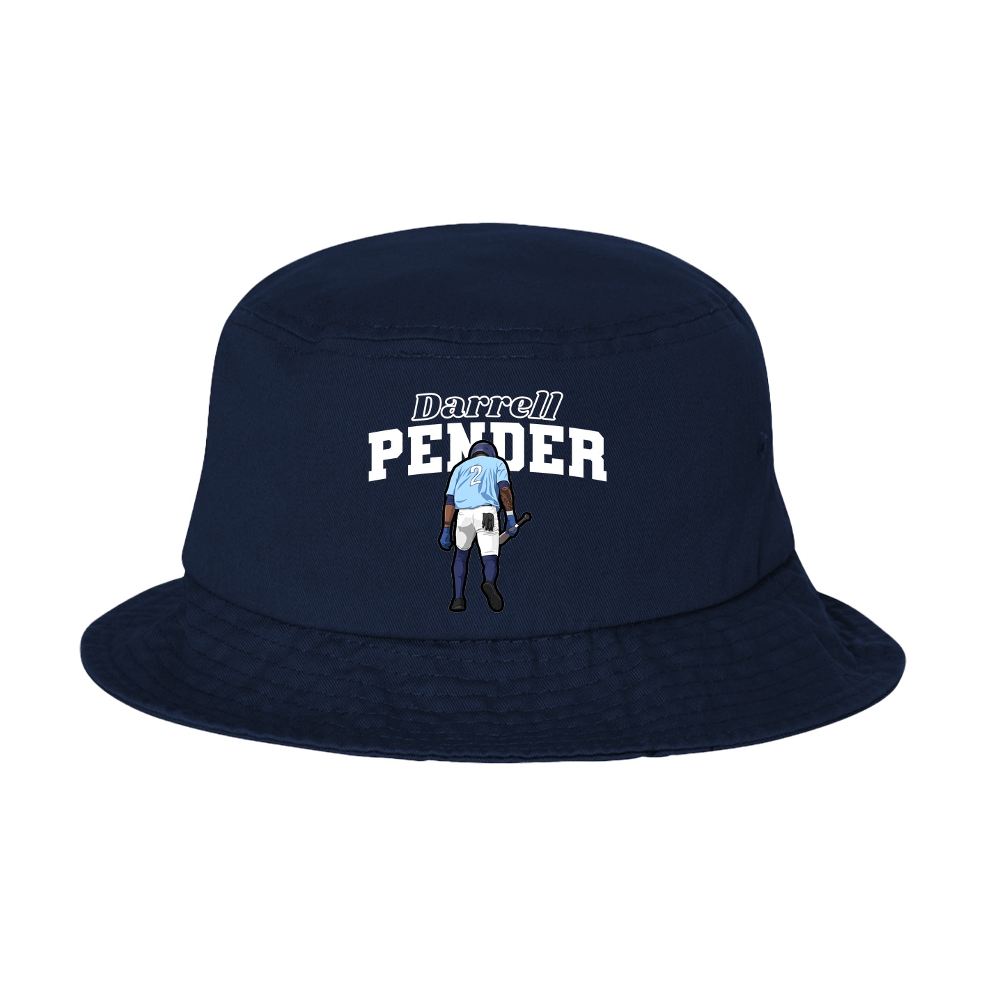 Bucket Cap — Name Arch in Navy