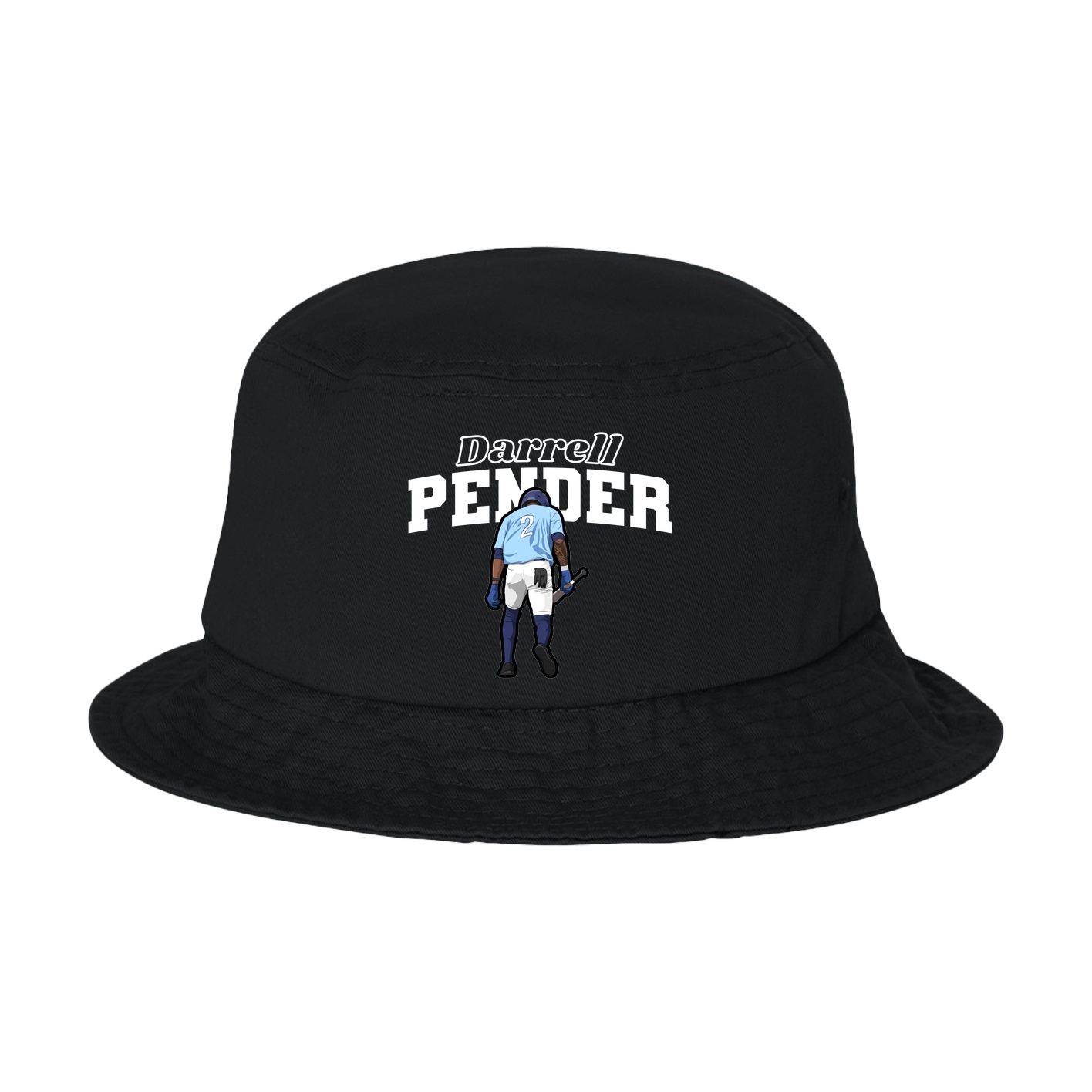 Bucket Cap — Name Arch in Black