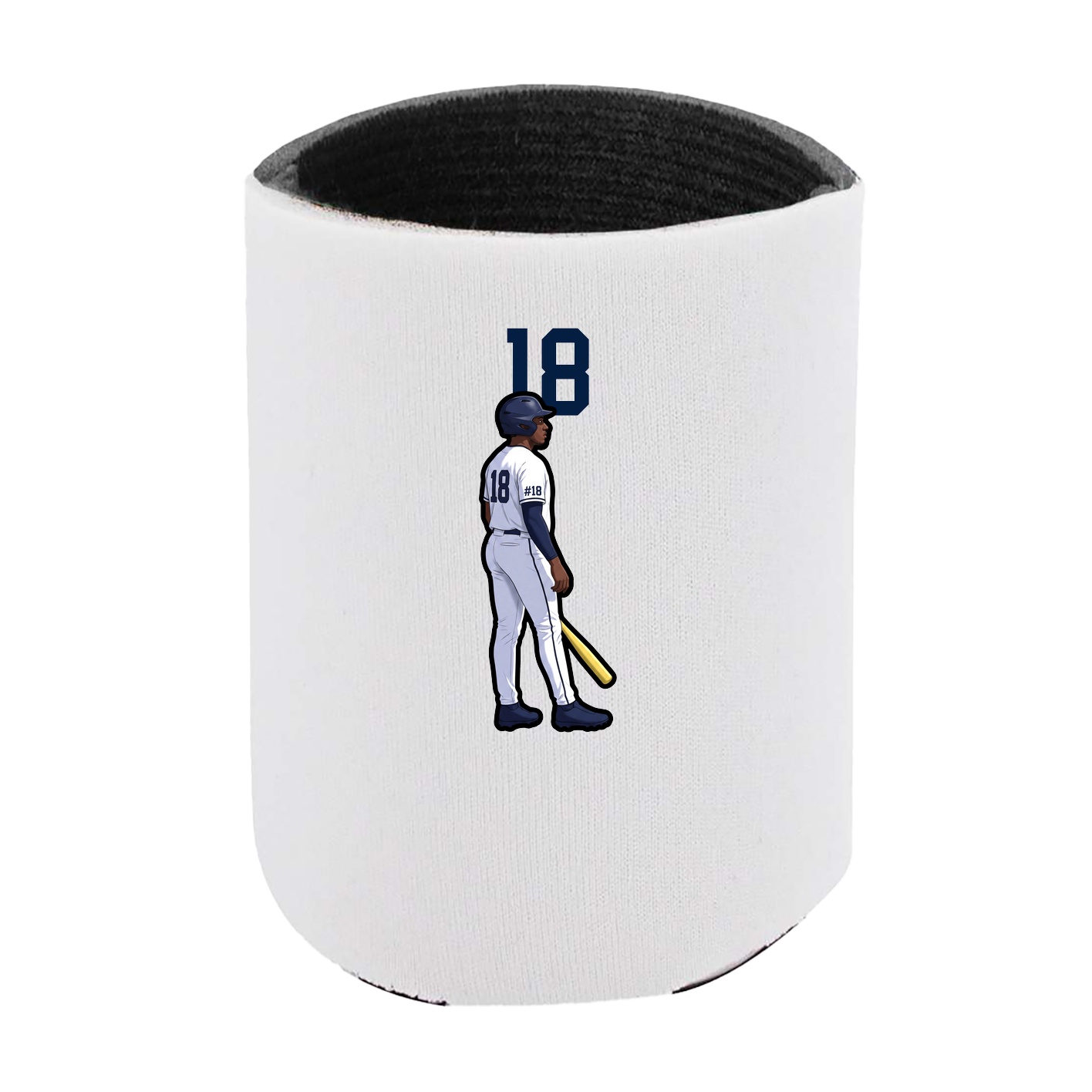 Can Holder — Number Top in White