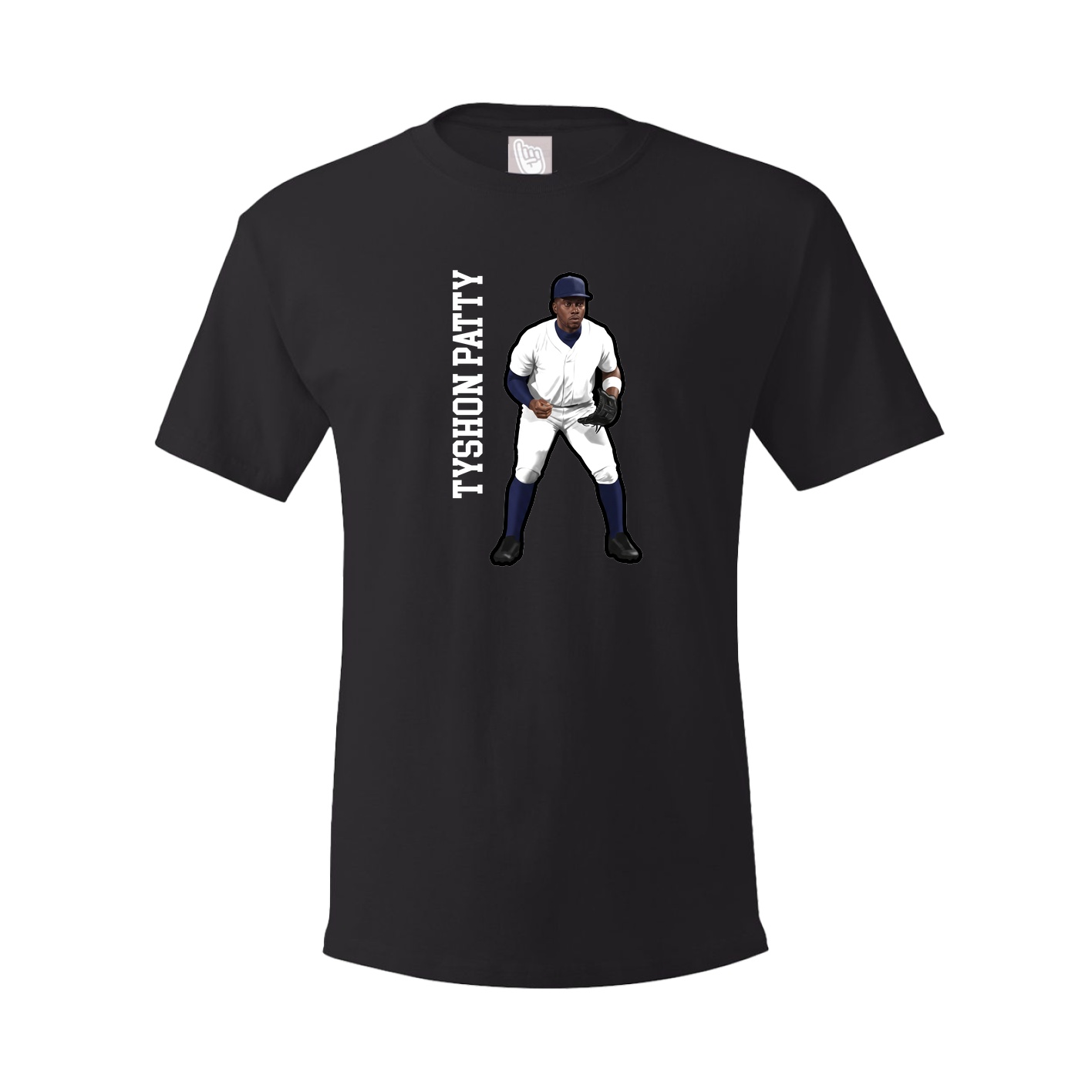 Tee — Name Vertical in Black