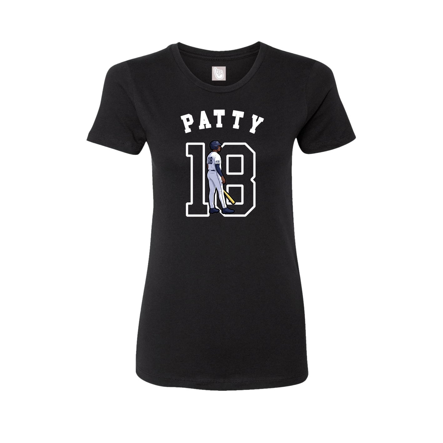 Fitted Women's Tee — Shirsey Arch in Black