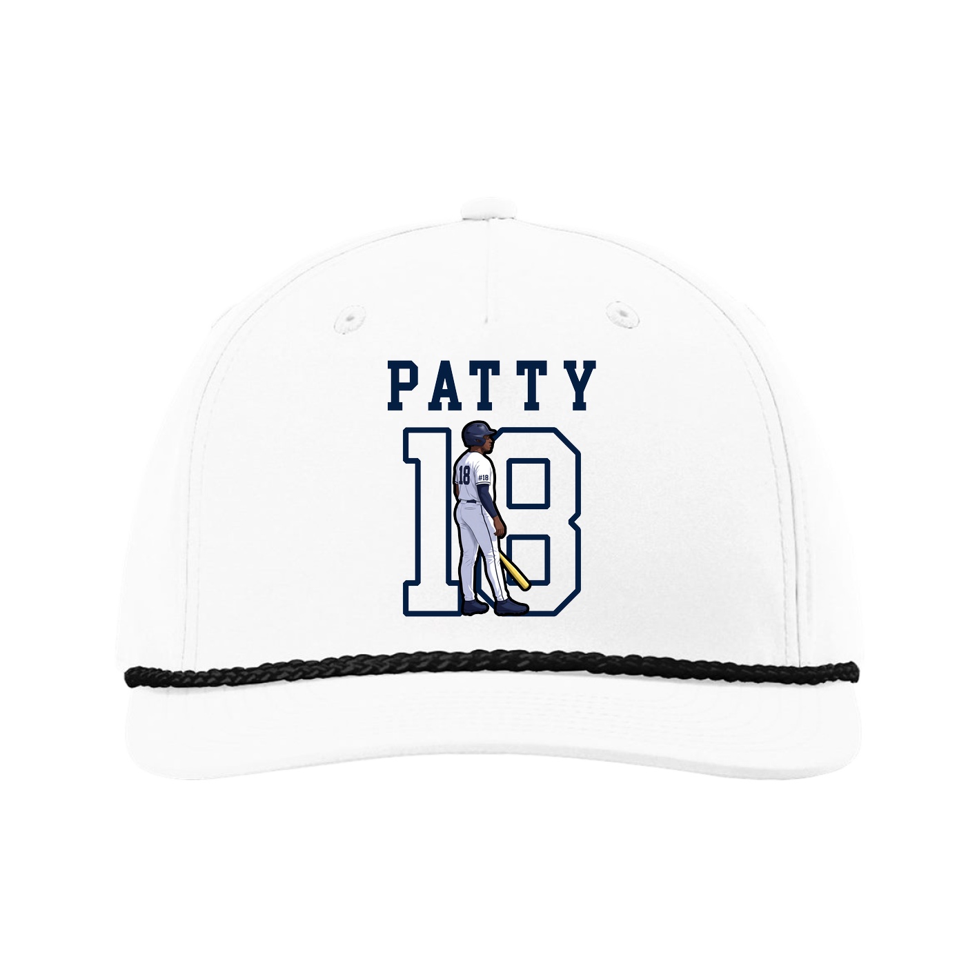 Five-Panel Classic Rope Cap — Shirsey in White