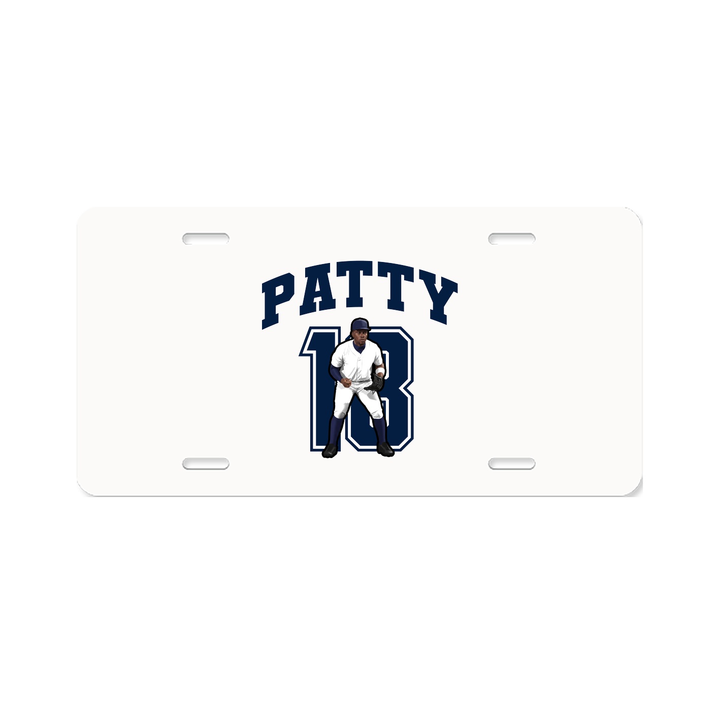 License Plate — Number in Classic