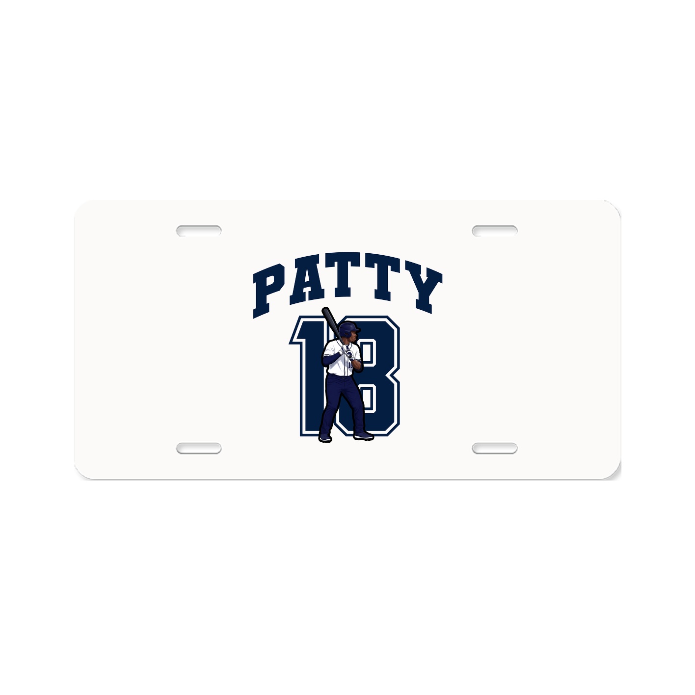 License Plate — Number in Classic