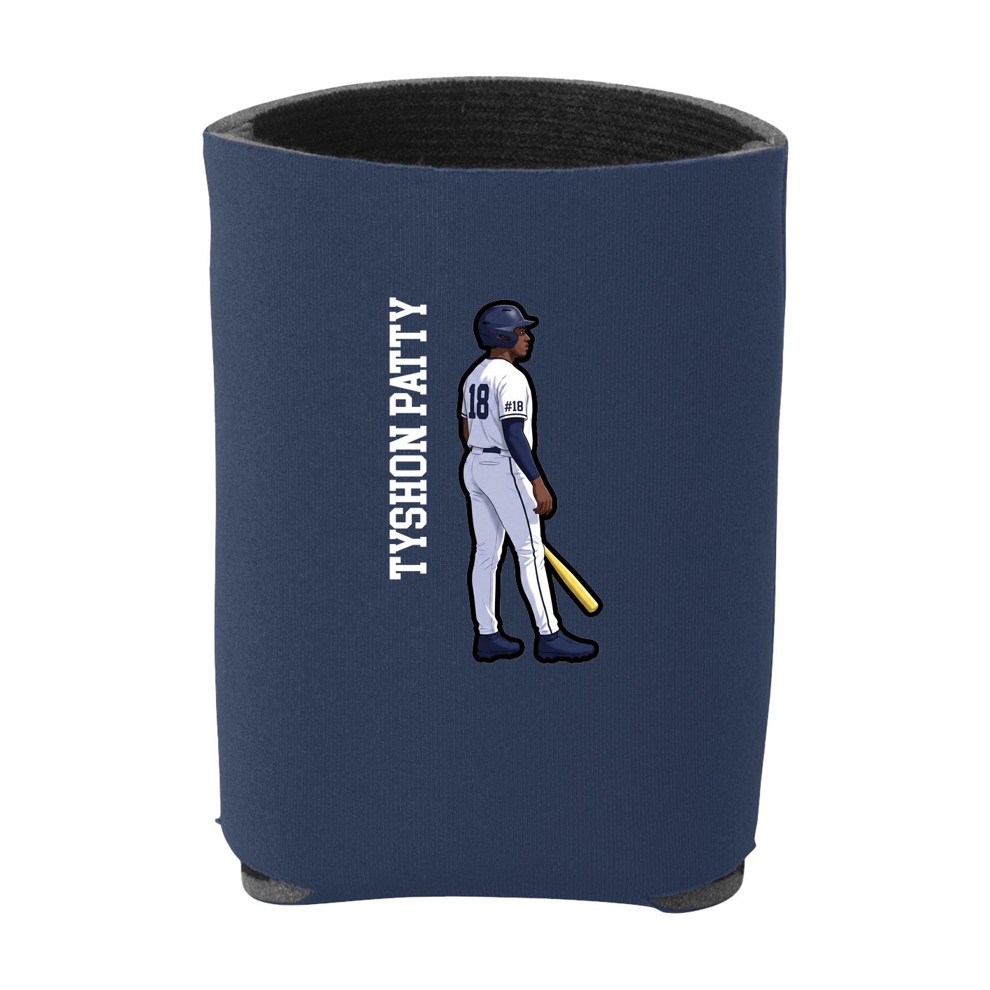 Can Holder — Name Vertical in Navy