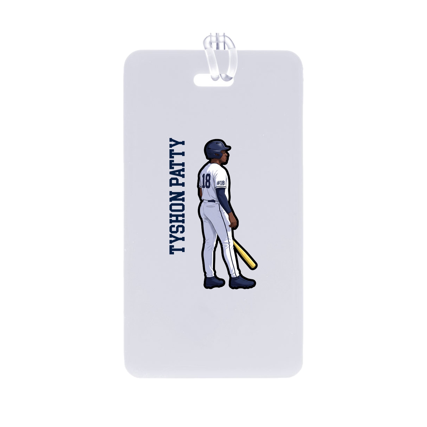Bag Tag — Name Vertical in Classic