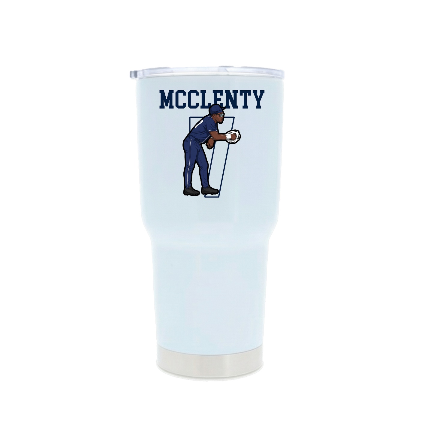 30oz Stainless Steel Tumbler — Shirsey in White