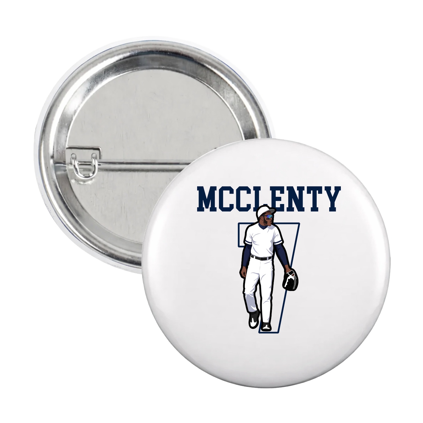 Game Day Button — Shirsey in White