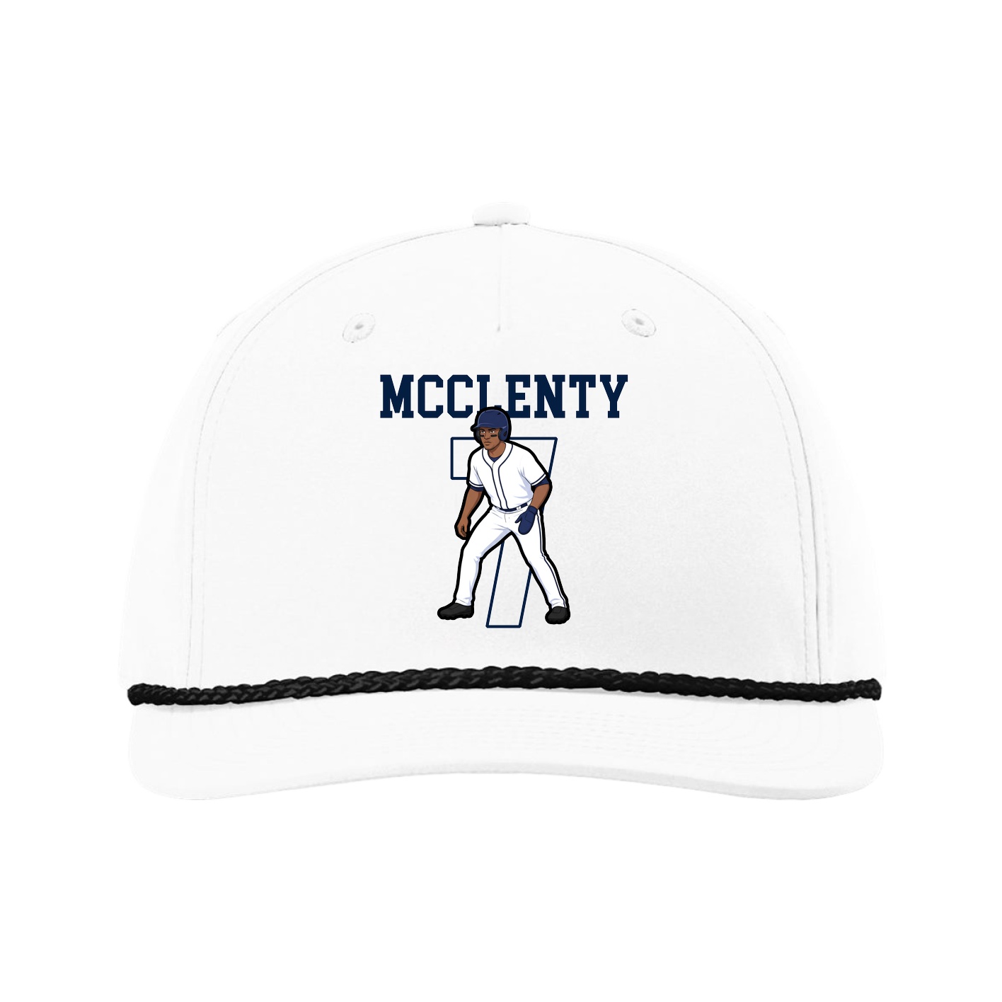 Five-Panel Classic Rope Cap — Shirsey in White