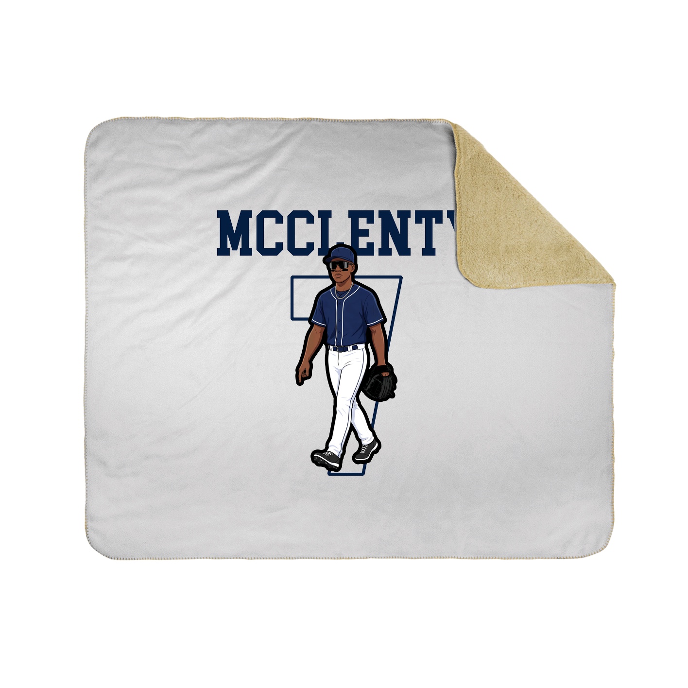Throw Blanket — Shirsey in White