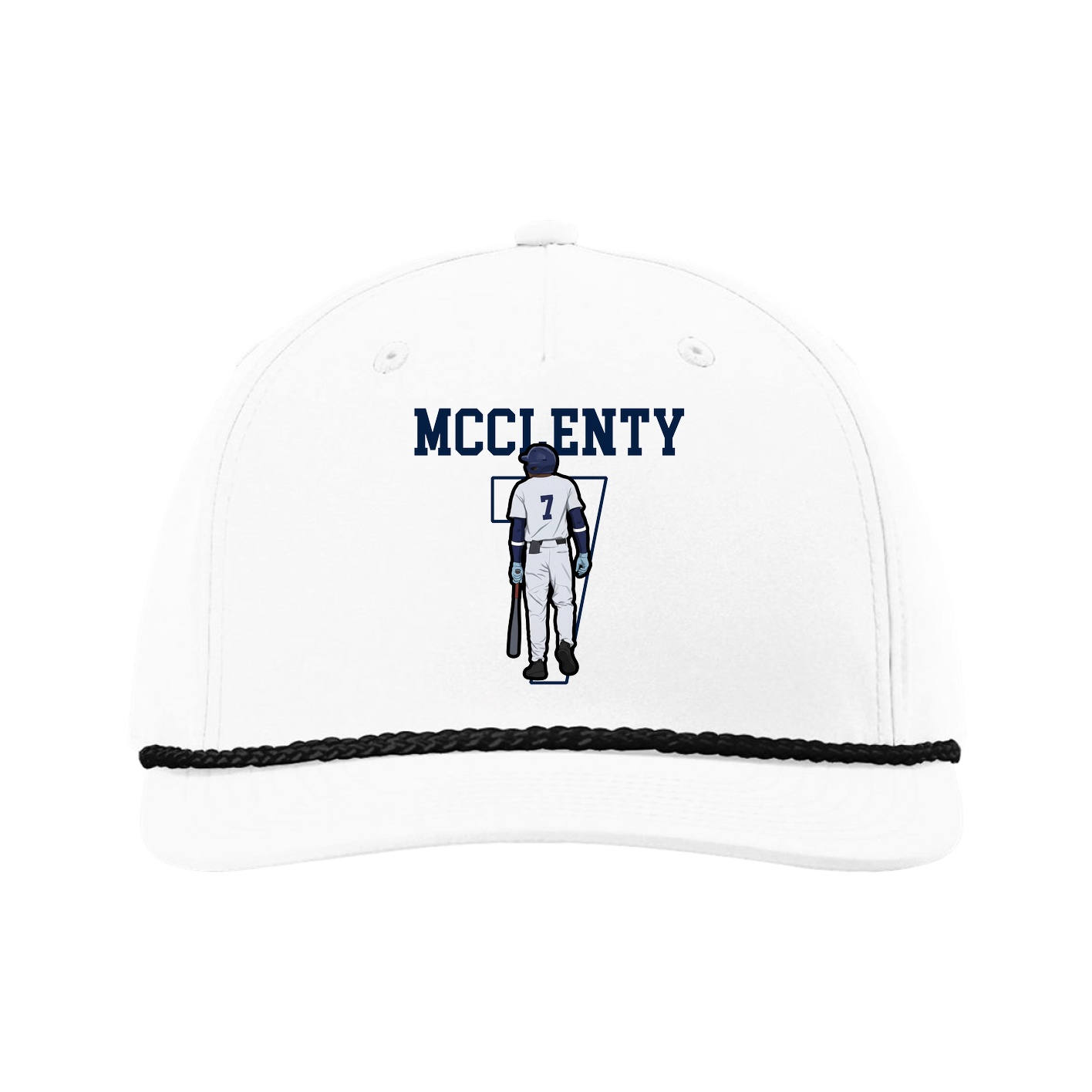 Five-Panel Classic Rope Cap — Shirsey in White