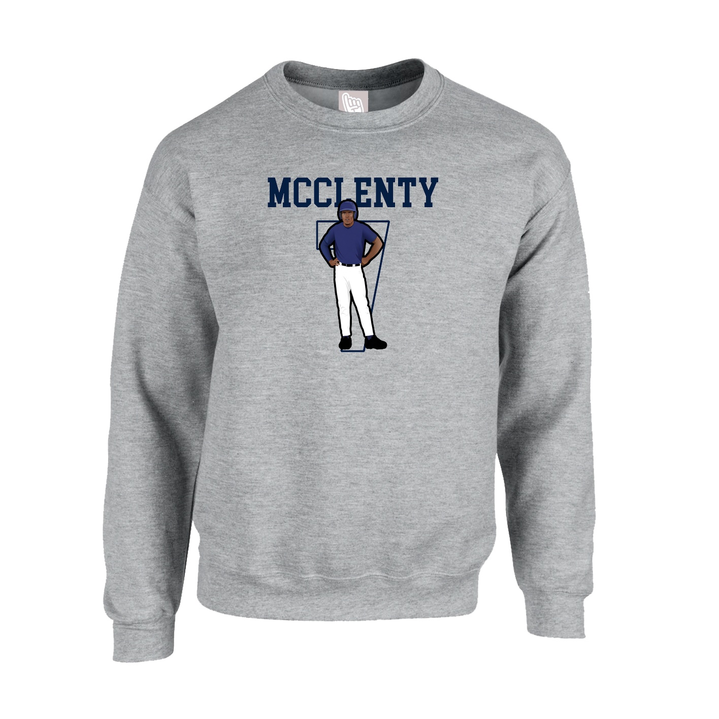Fleece Crew — Shirsey in Grey