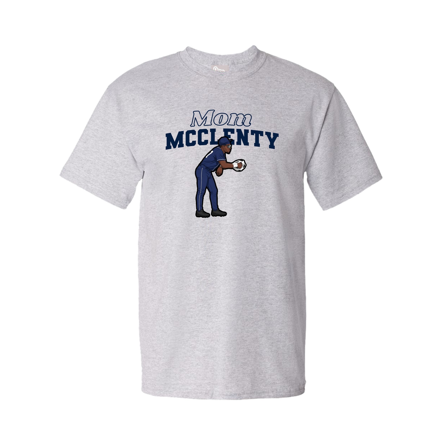 Youth Tee — Mothers Day Block in Grey