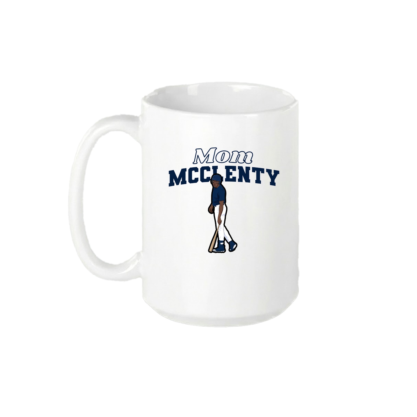 15oz Coffee Mug — Mothers Day Block in White