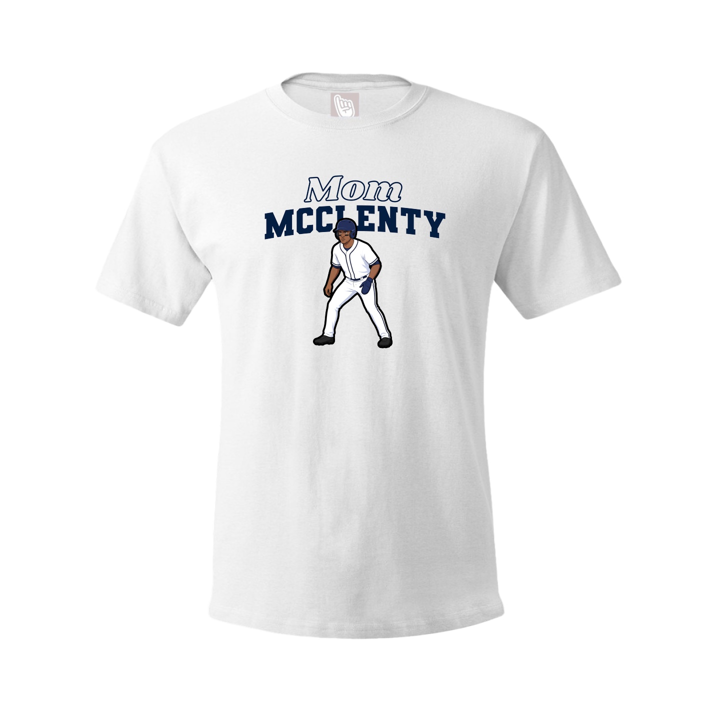 Youth Tee — Mothers Day Block in White