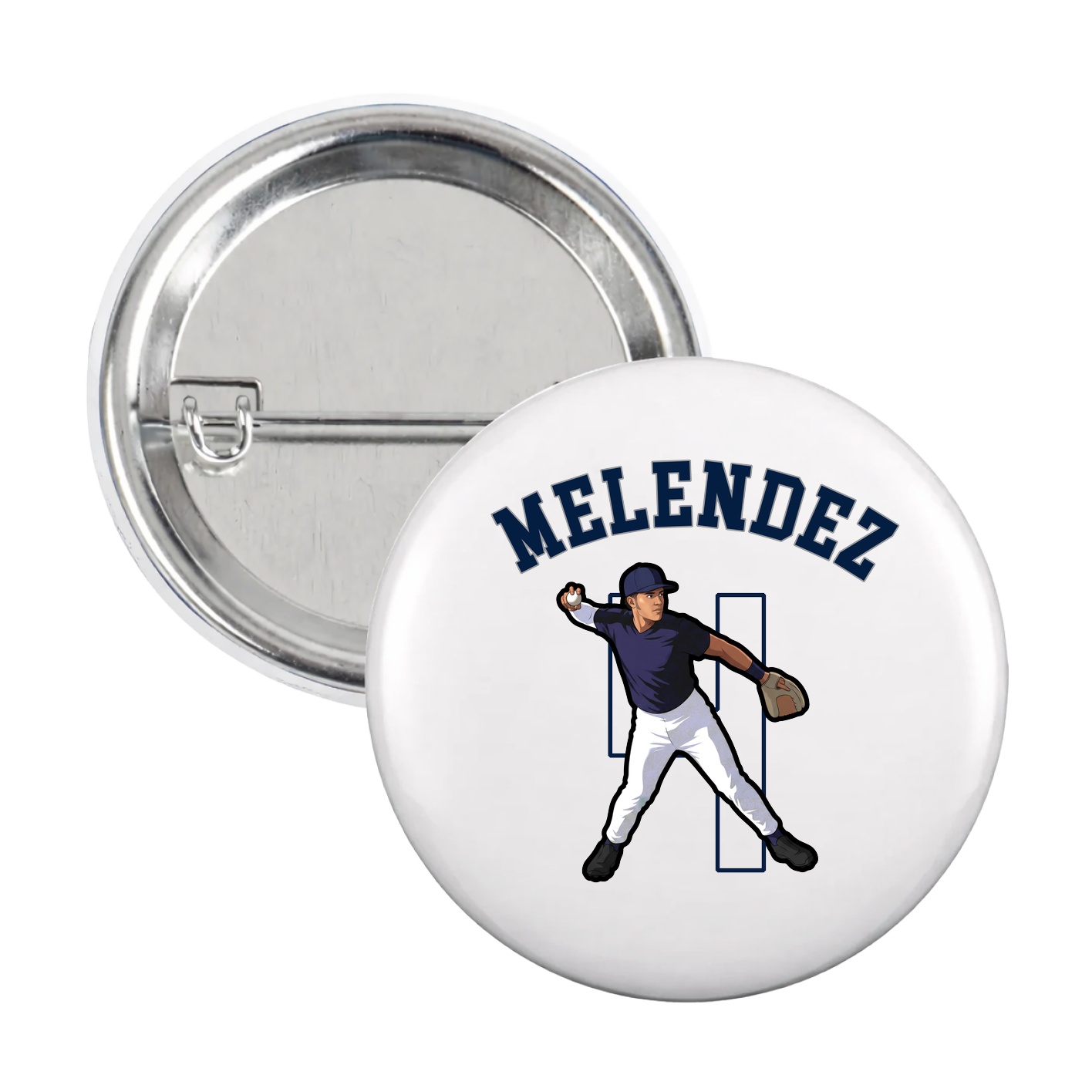 Game Day Button — Shirsey Arch in White