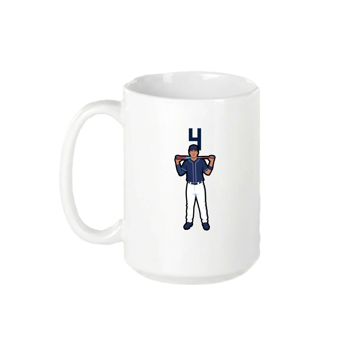 15oz Coffee Mug — Number Top in White