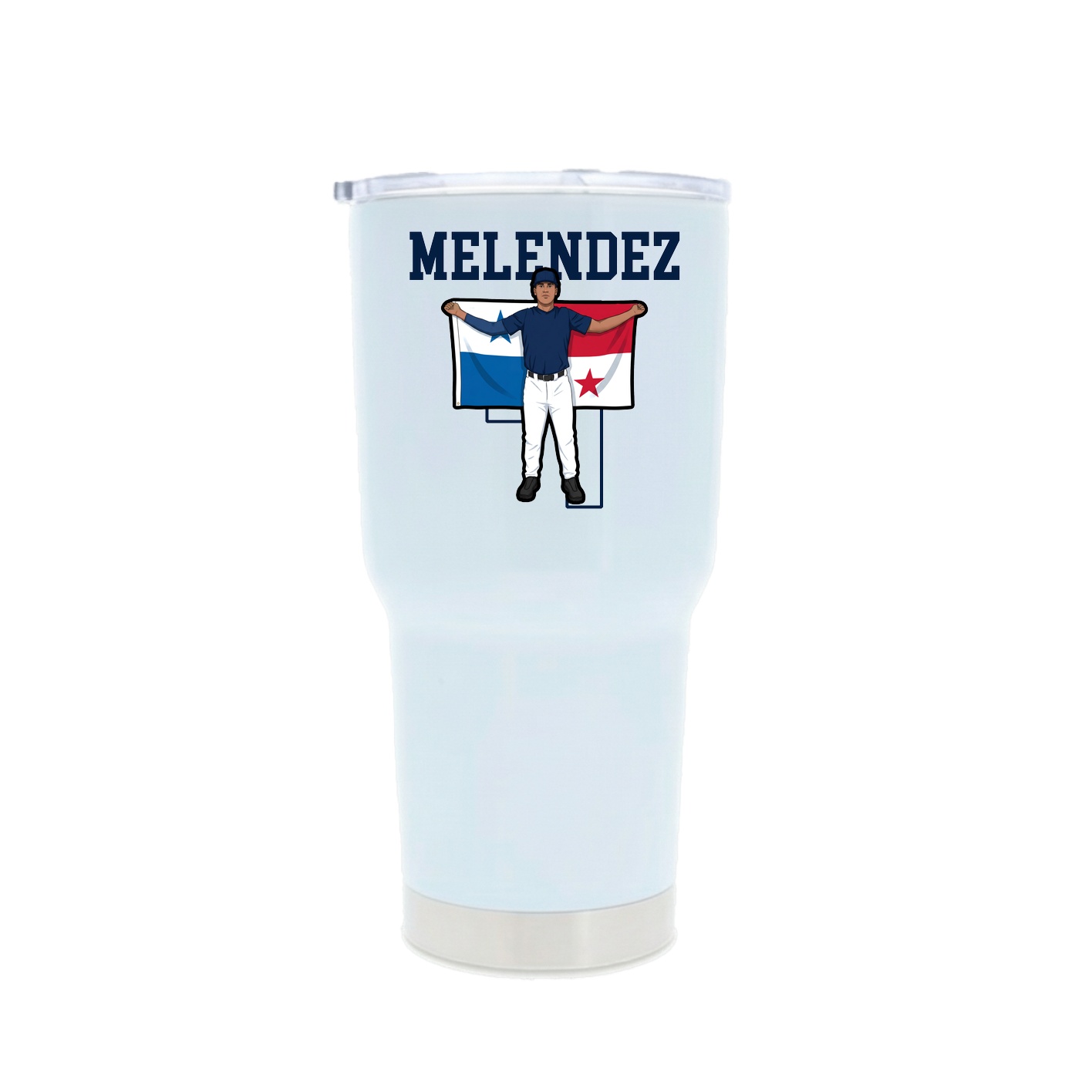 30oz Stainless Steel Tumbler — Shirsey in White
