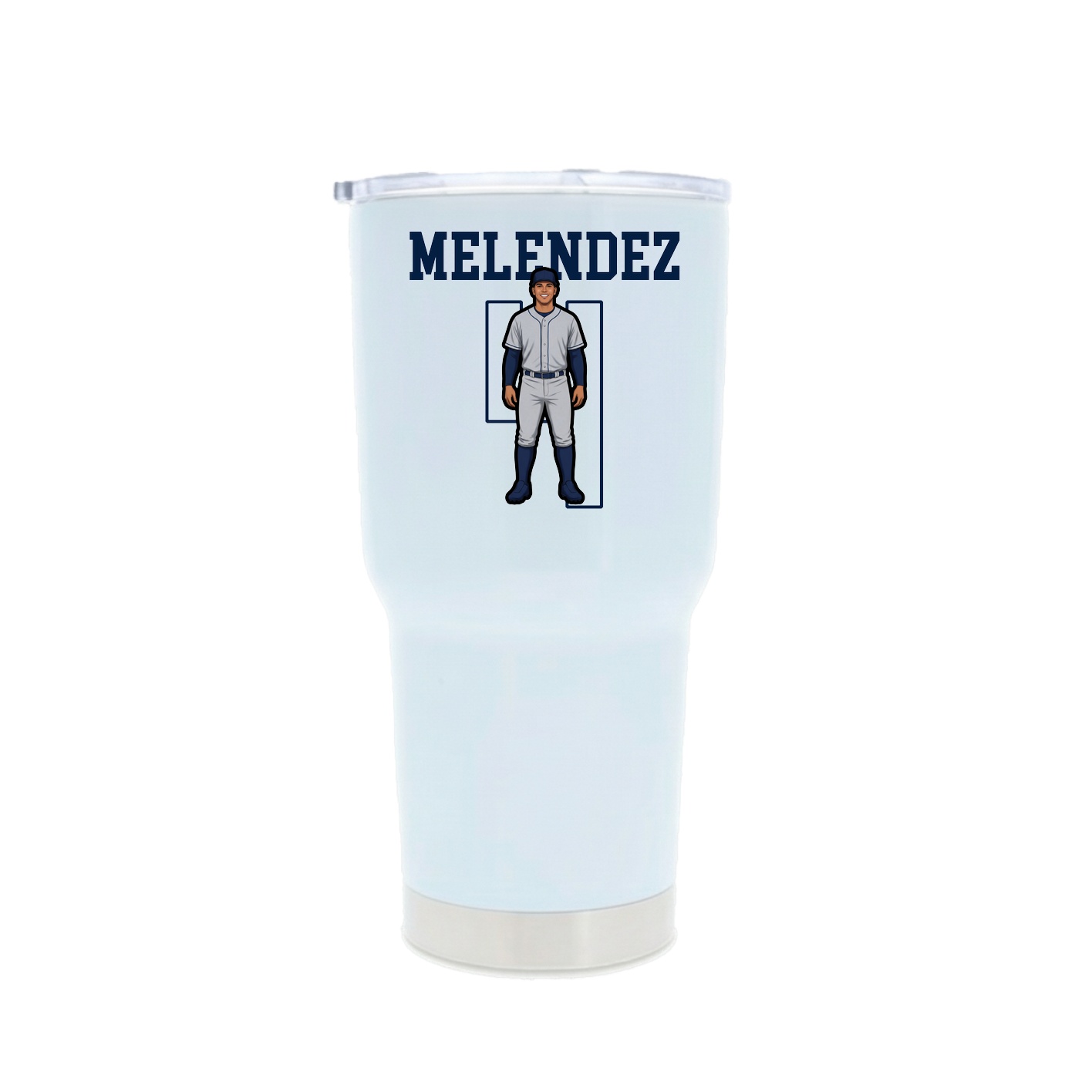 30oz Stainless Steel Tumbler — Shirsey in White