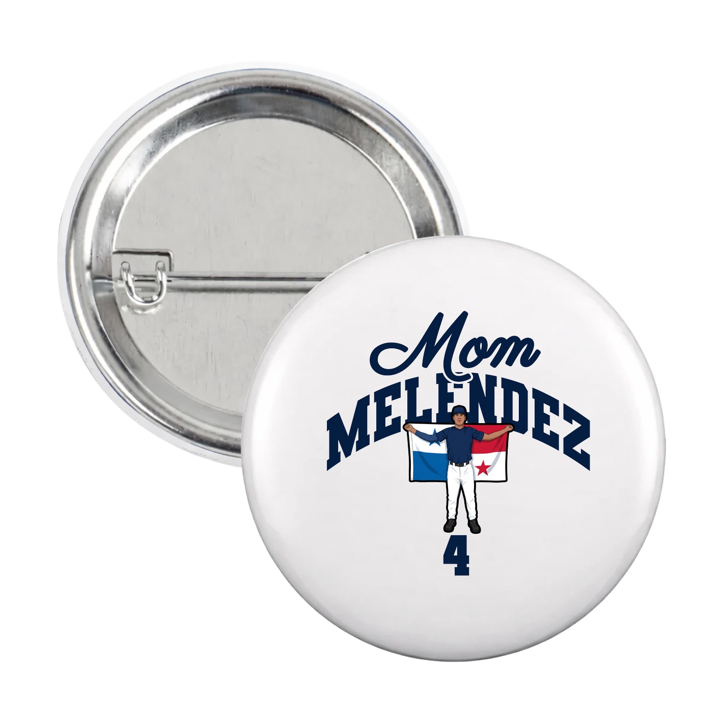 Game Day Button — Mothers Day Arch in White