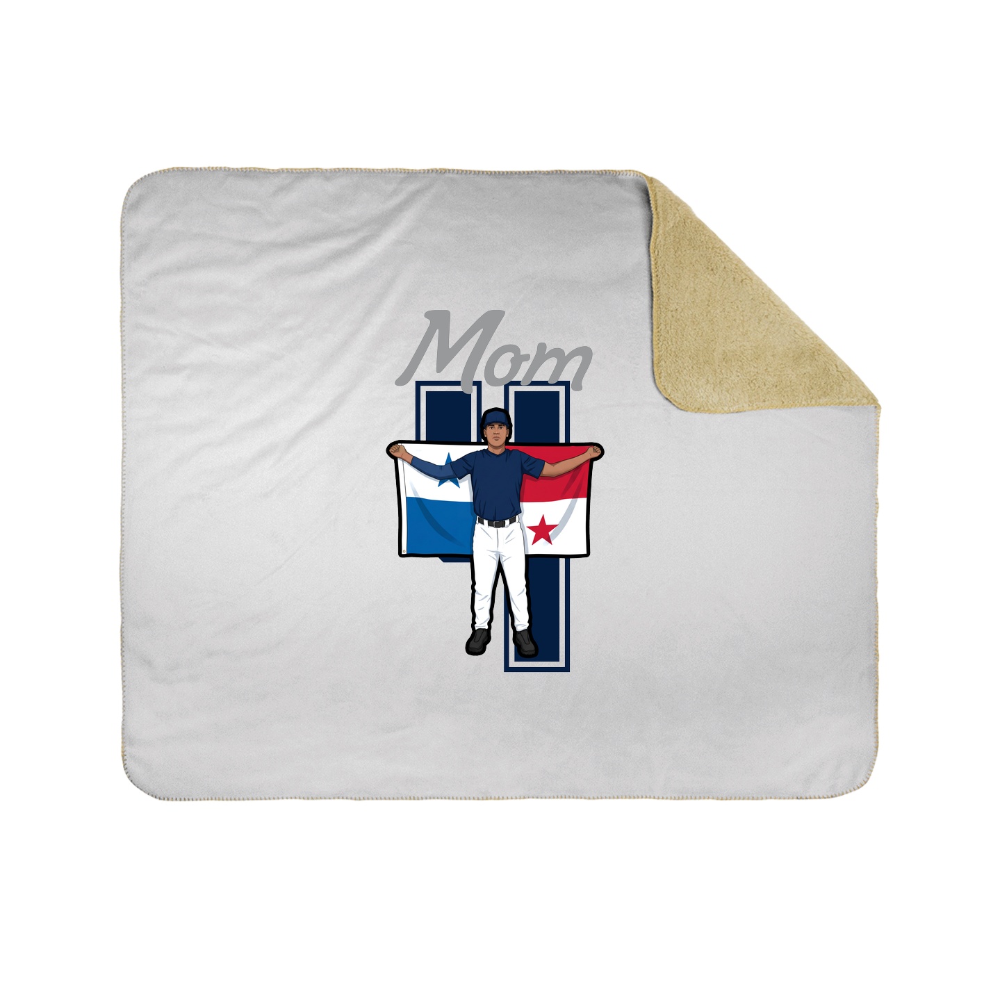 Throw Blanket — Mothers Day Shirsey in White