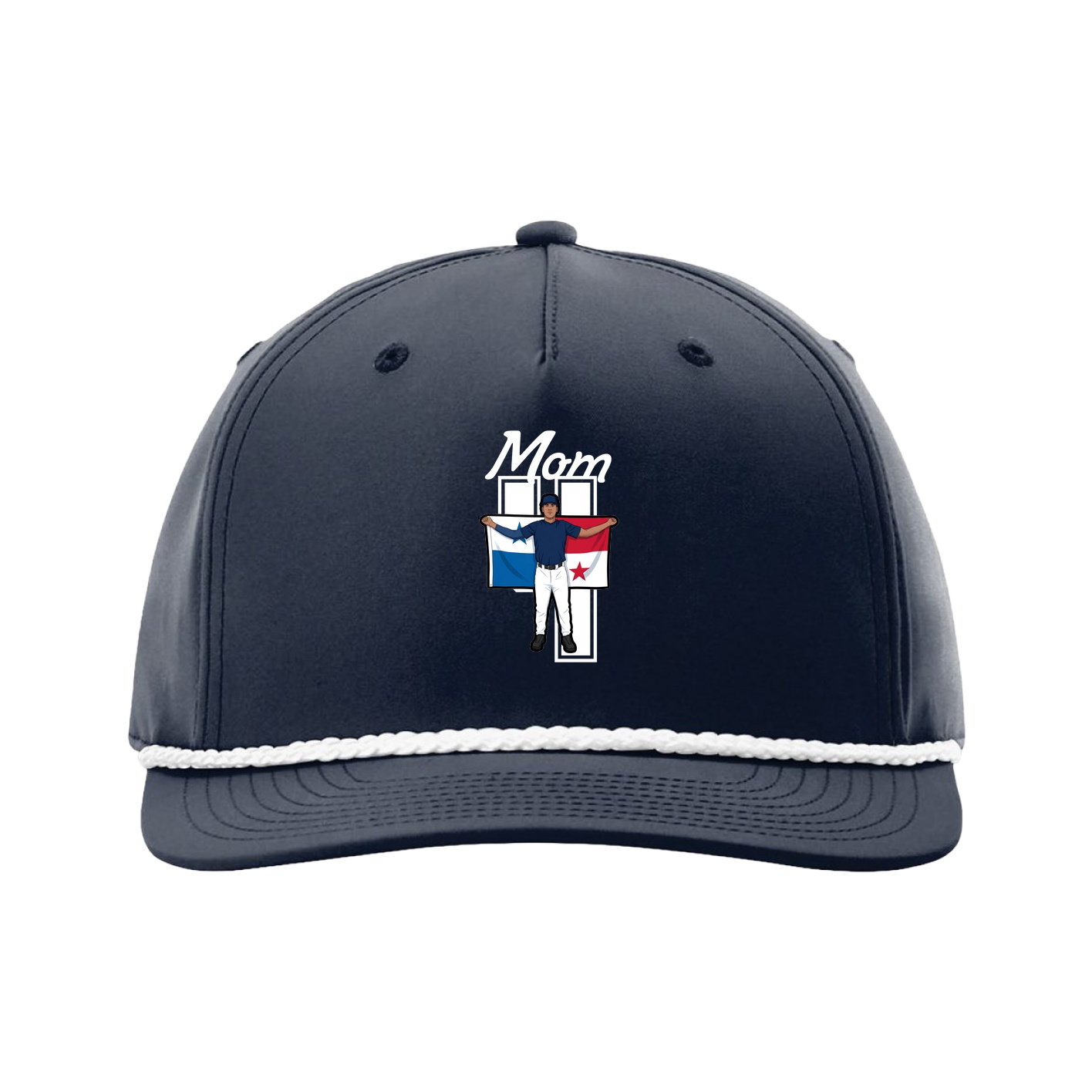 Five-Panel Classic Rope Cap — Mothers Day Shirsey in Navy