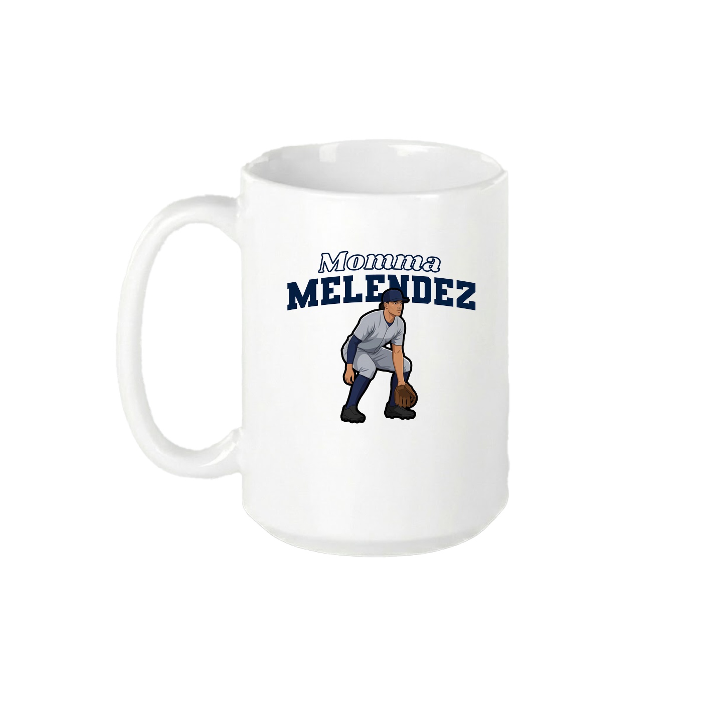 15oz Coffee Mug — Mothers Day Block in White
