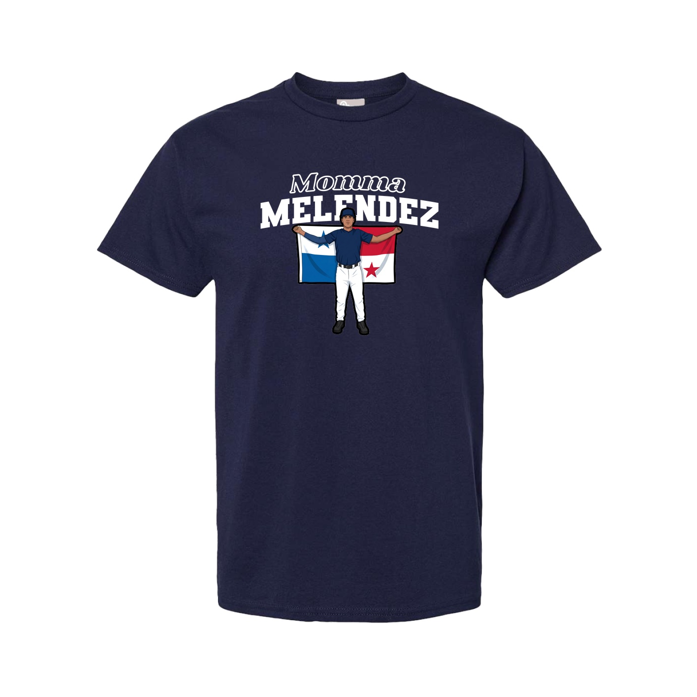 Youth Tee — Mothers Day Block in Navy