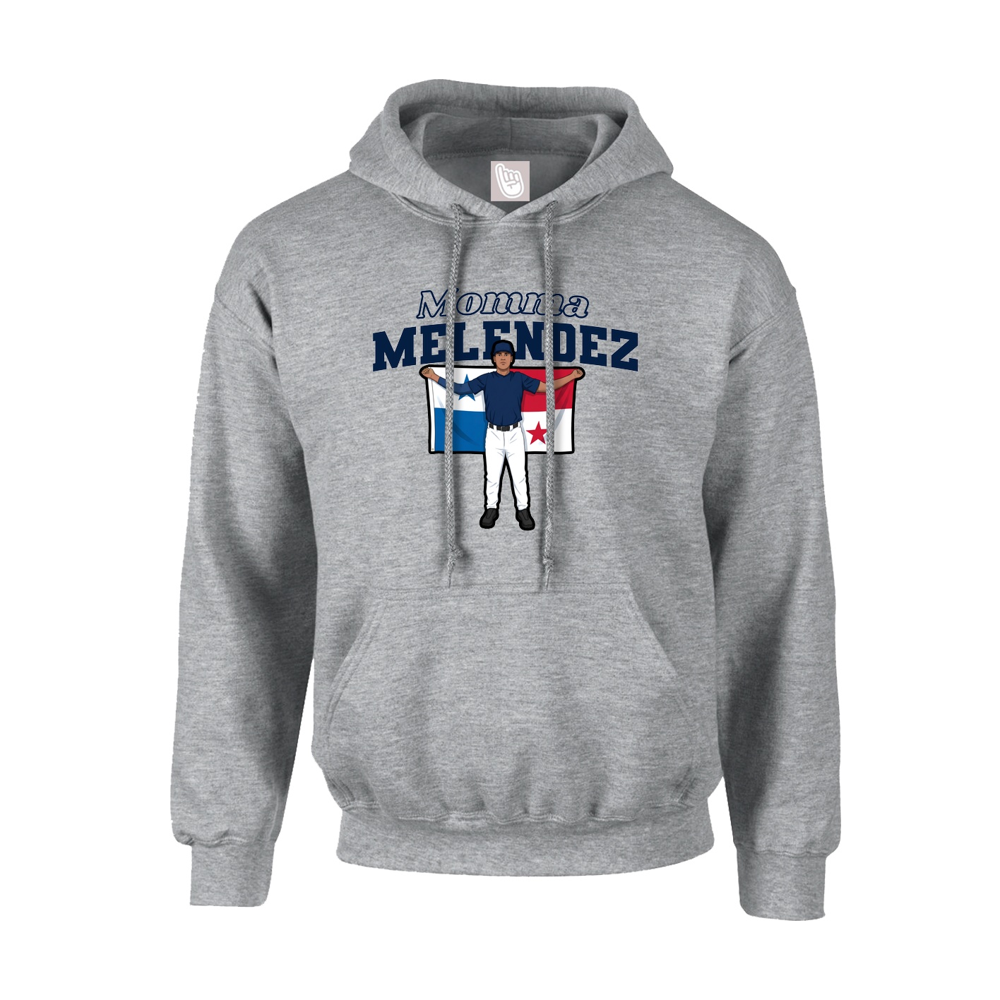 Youth Hoodie — Mothers Day Block in Grey