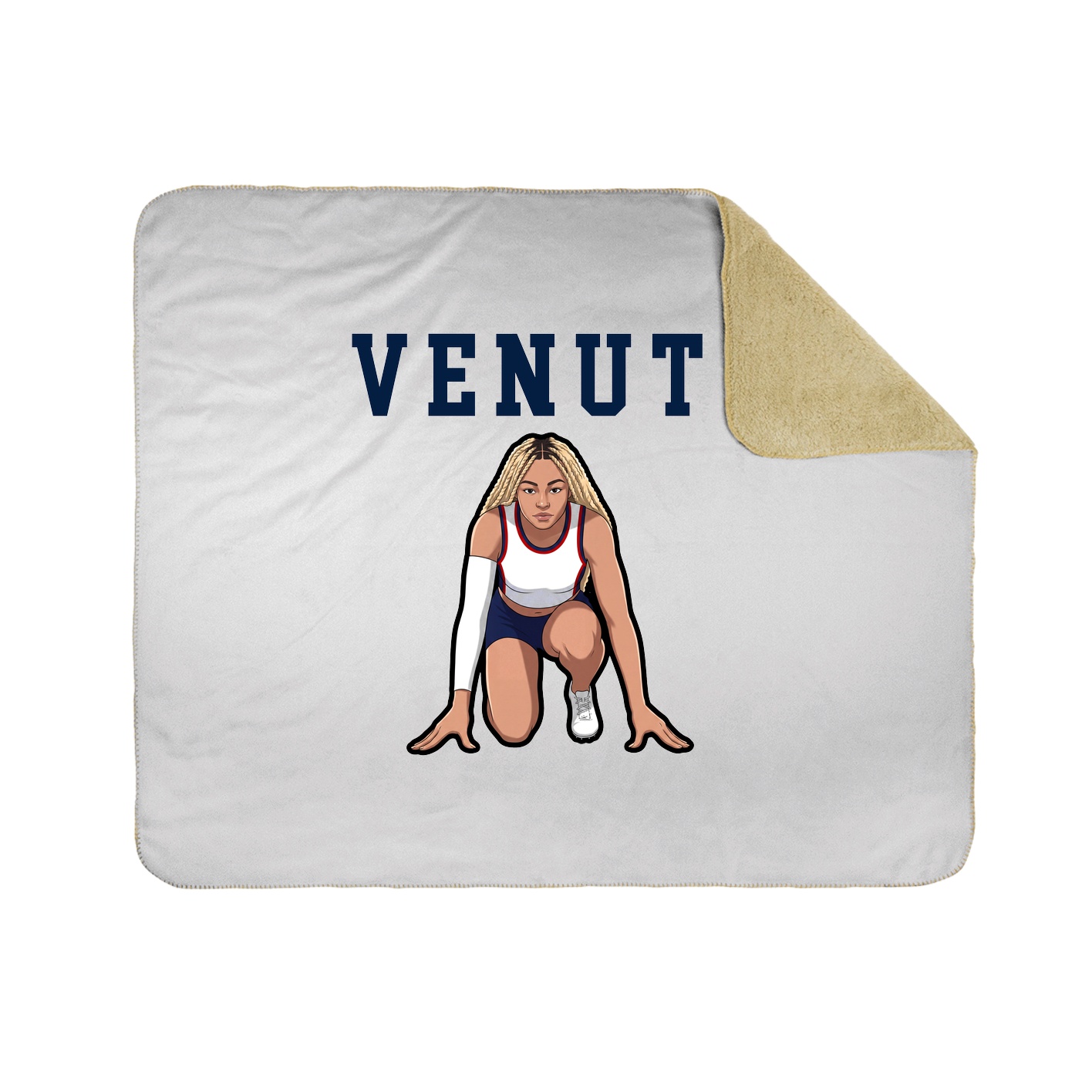 Throw Blanket — Shirsey in White