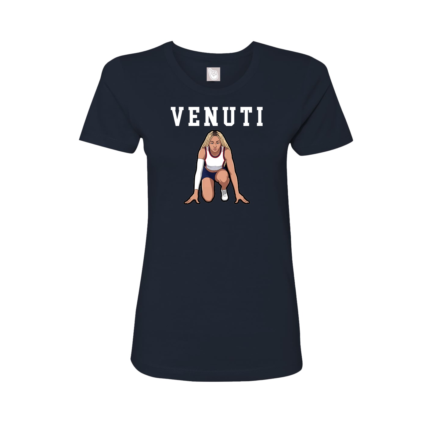 Fitted Women's Tee — Shirsey in Navy
