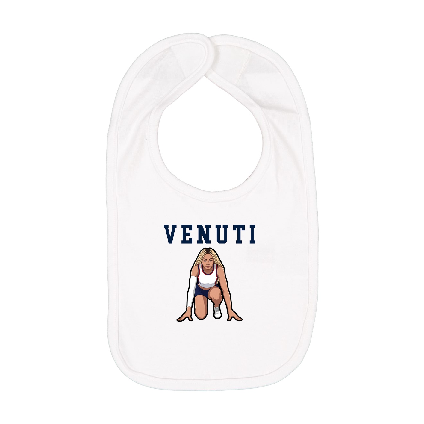 Infant Bib — Shirsey in White