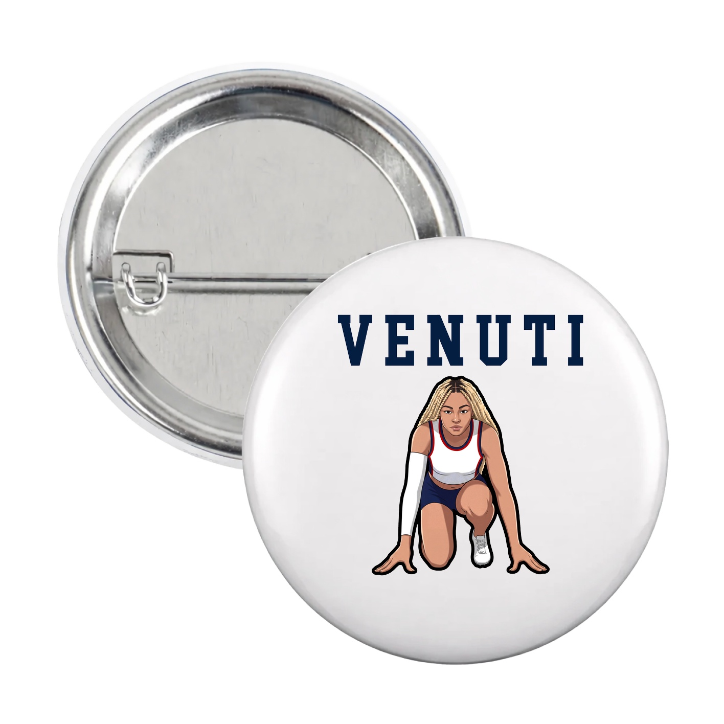 Game Day Button — Shirsey in White