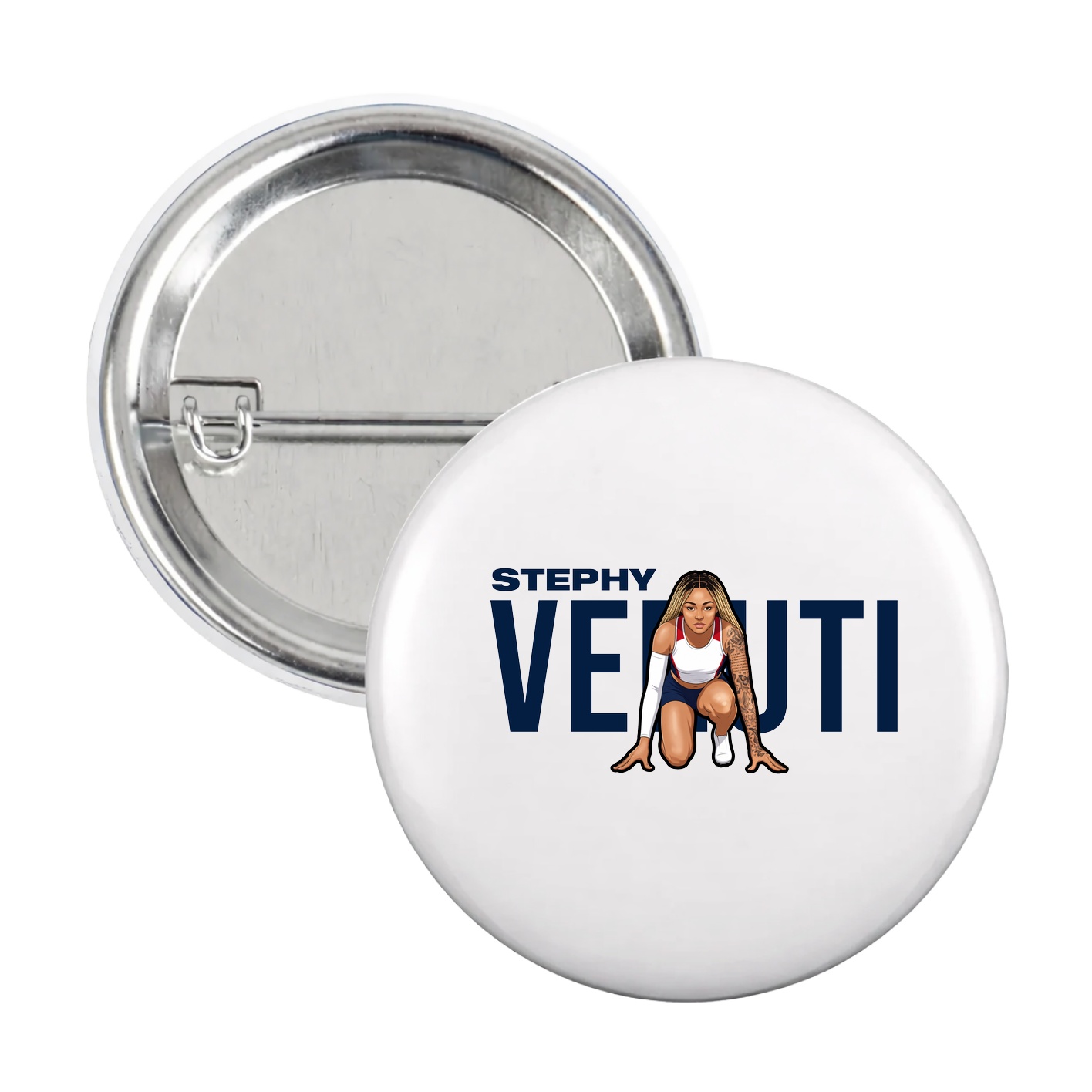 Game Day Button — Player Name in White