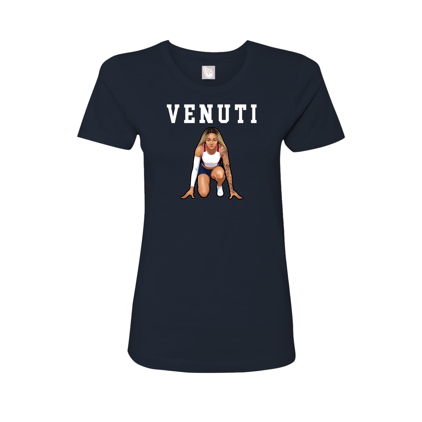 Fitted Women's Tee — Shirsey in Navy