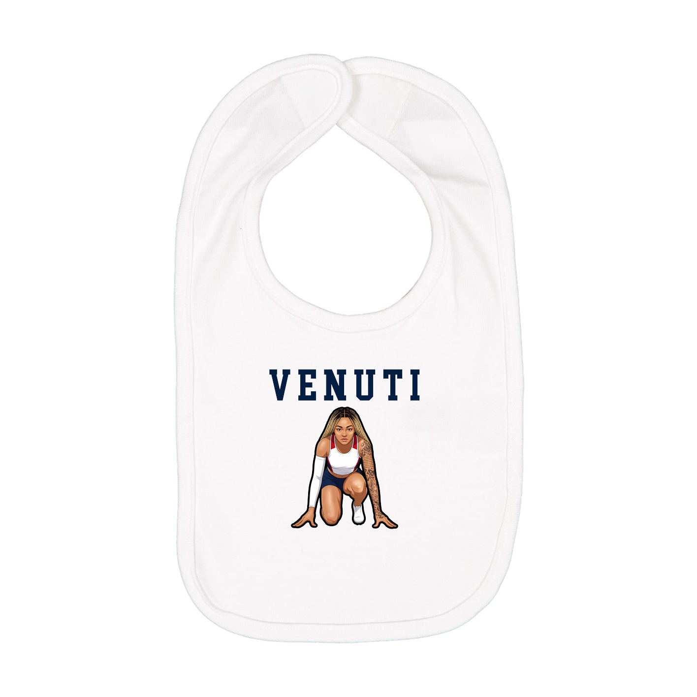 Infant Bib — Shirsey in White