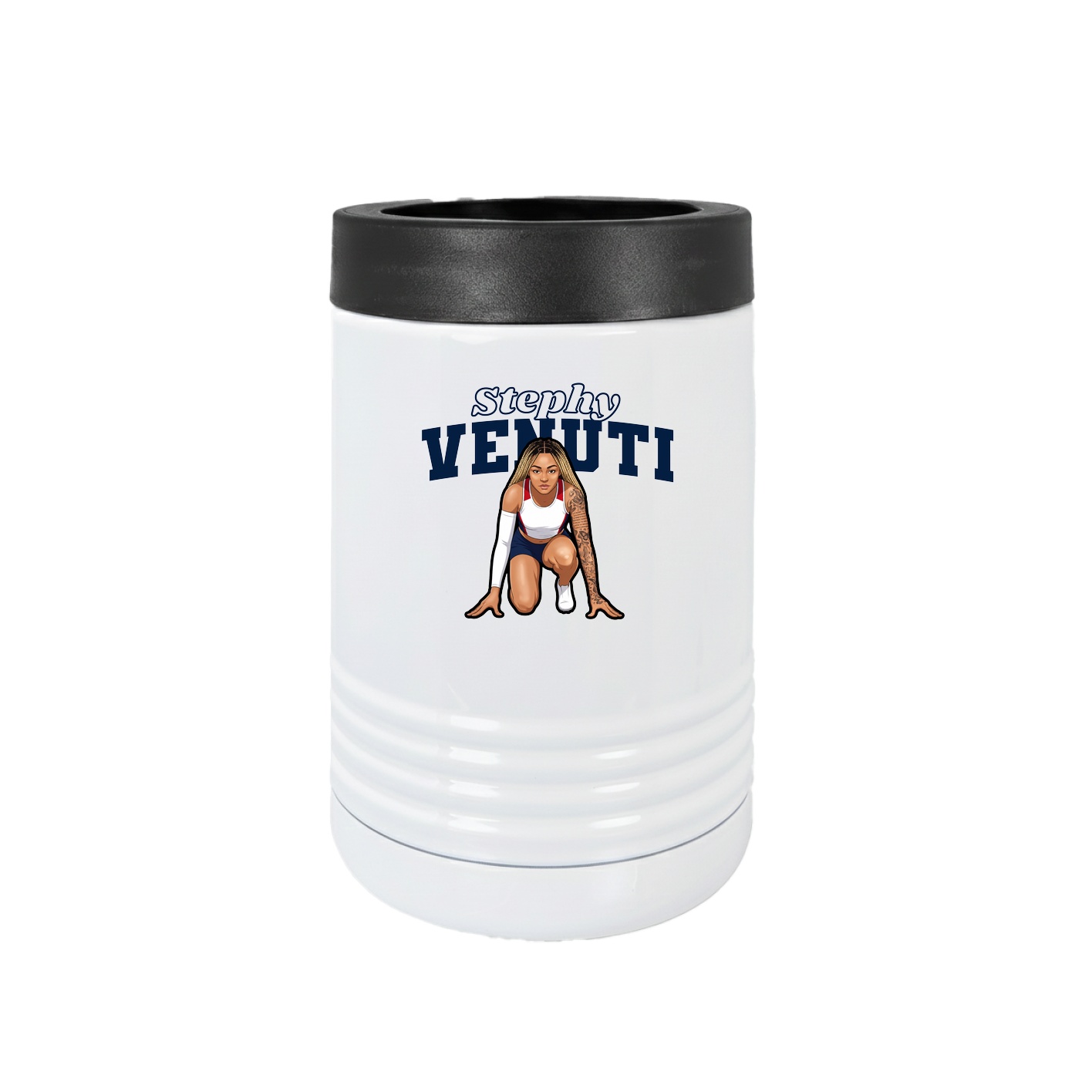 Beverage Holder — Name Arch in White