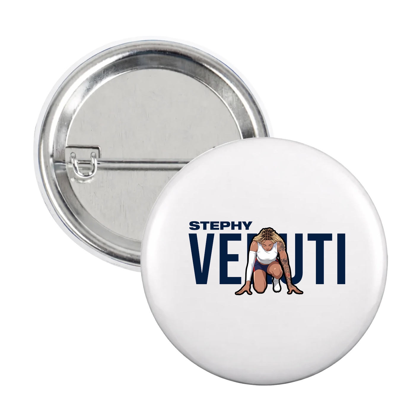 Game Day Button — Player Name in White