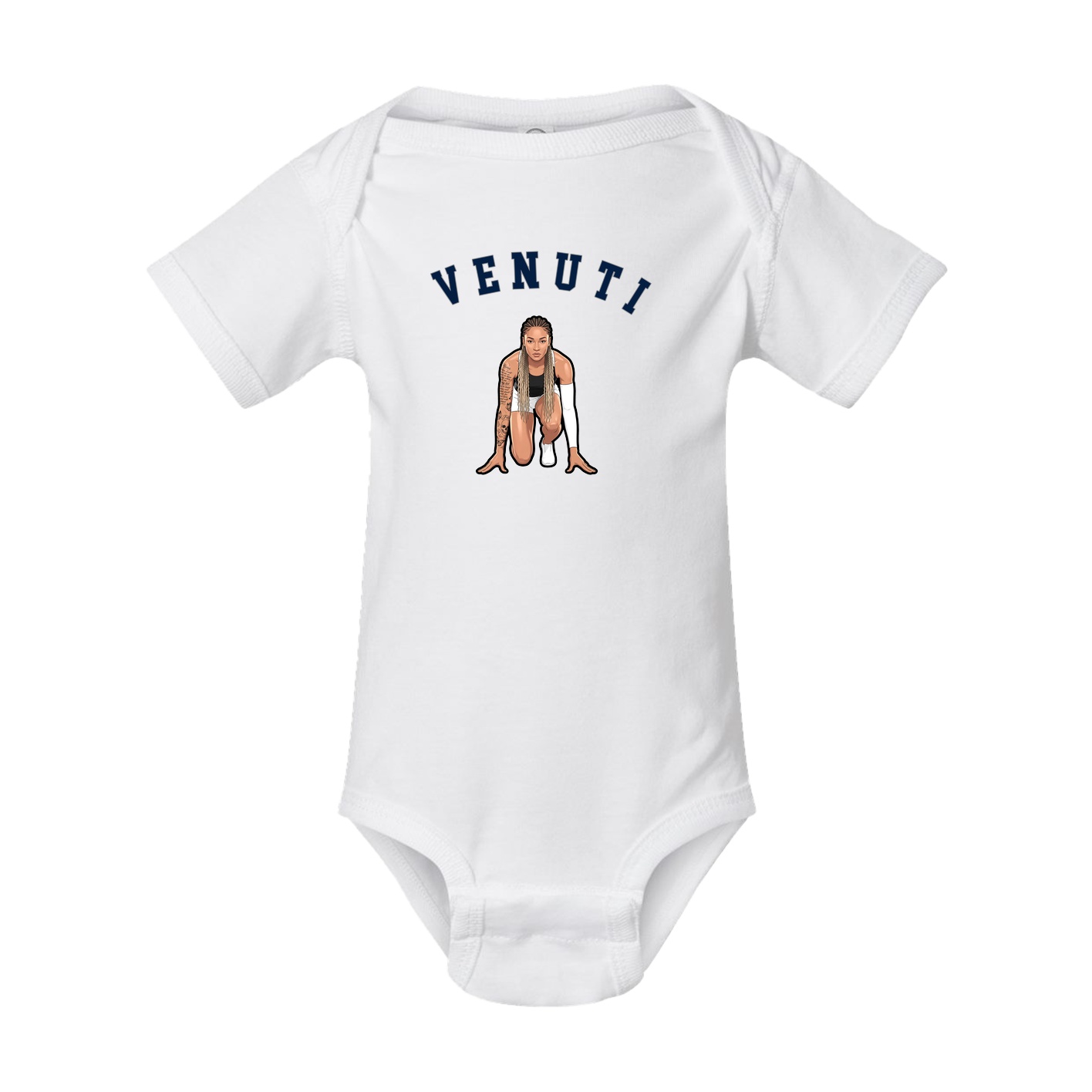 Baby Onesie — Shirsey Arch in White